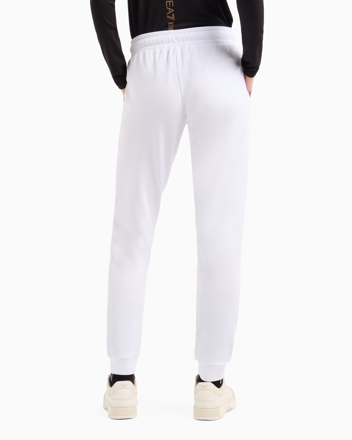 Shiny stretch-cotton joggers Slide 2