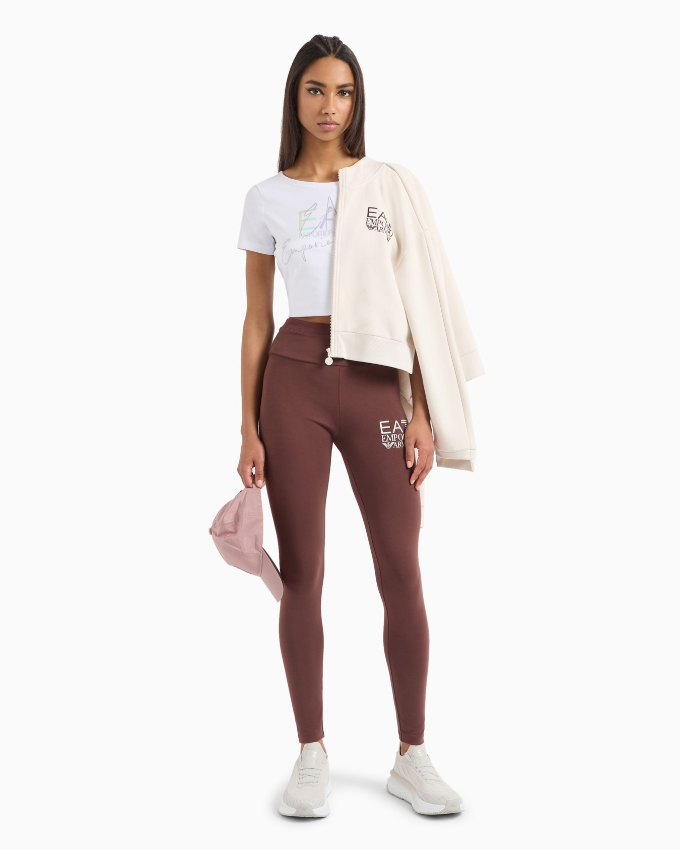 Visibility stretch-cotton leggings Slide 3