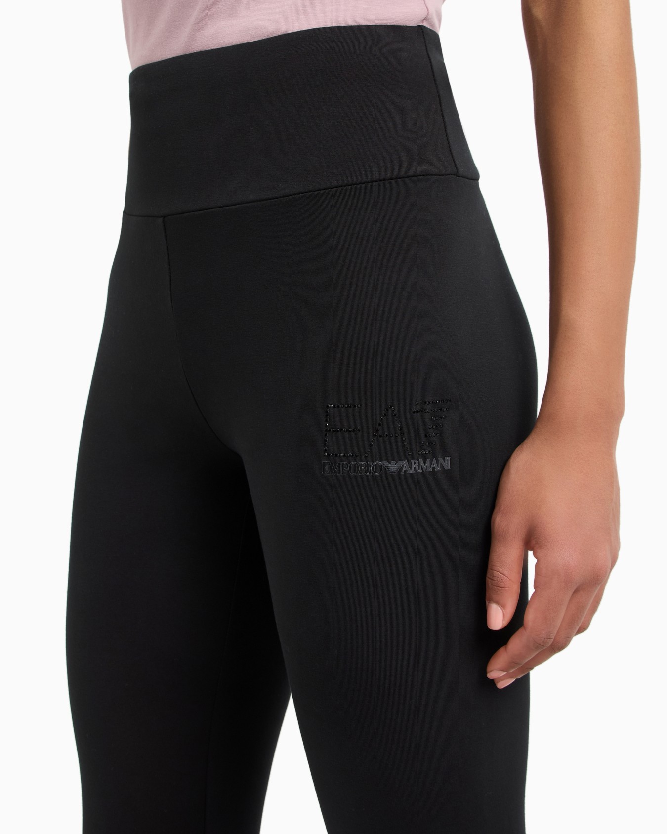 Logo Series recycled cotton-blend leggings Slide 4
