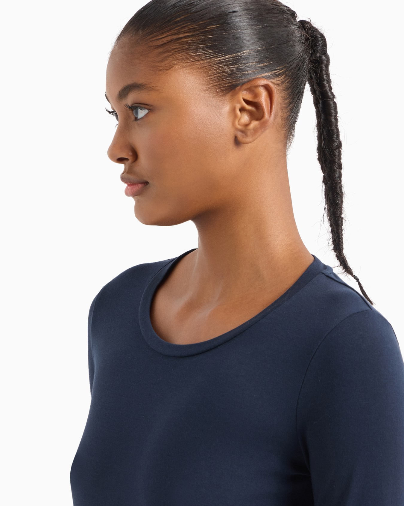 Core Lady stretch-cotton long-sleeved T-shirt Slide 4