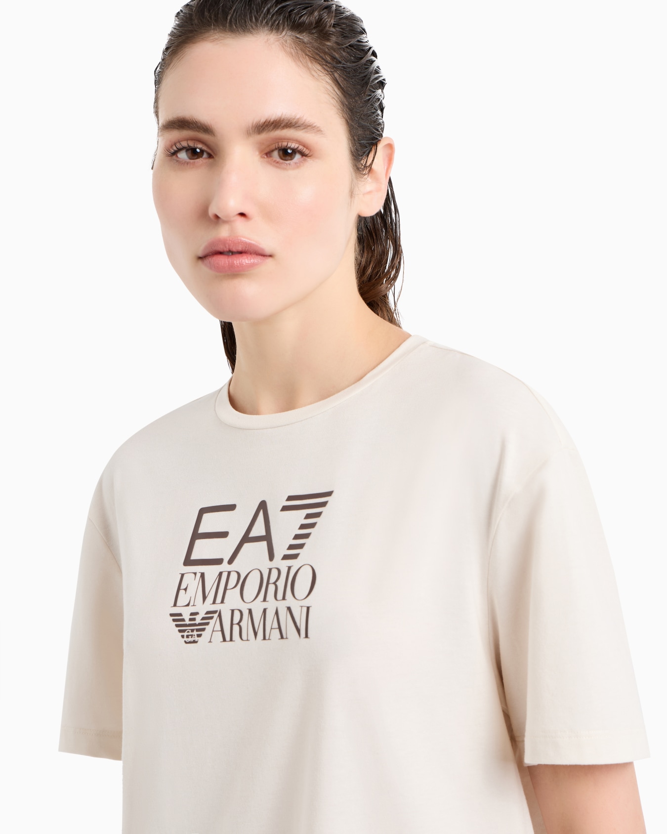 T-shirt à manches courtes Visibility en mélange de coton stretch Diapositive 4