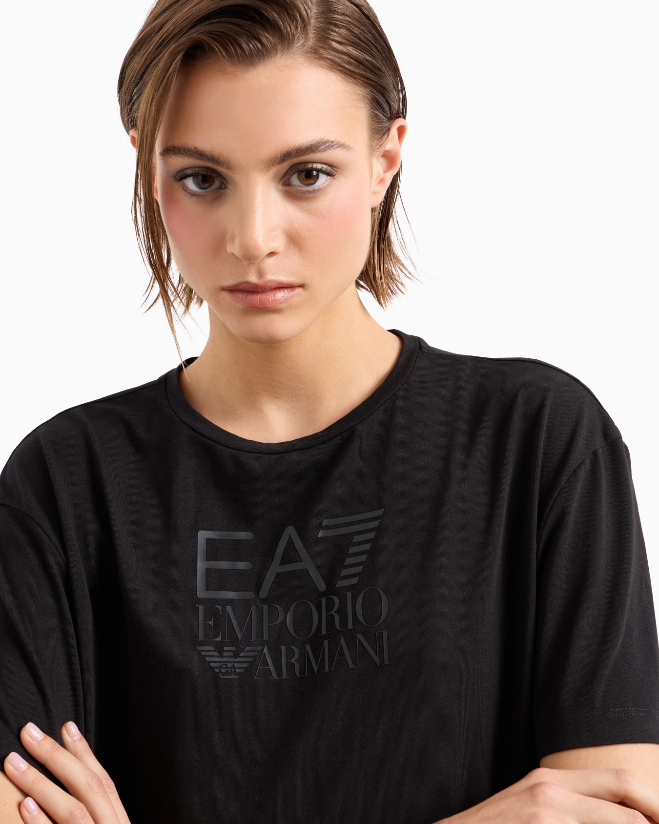 T-shirt à manches courtes Visibility en mélange de coton stretch Diapositive 4