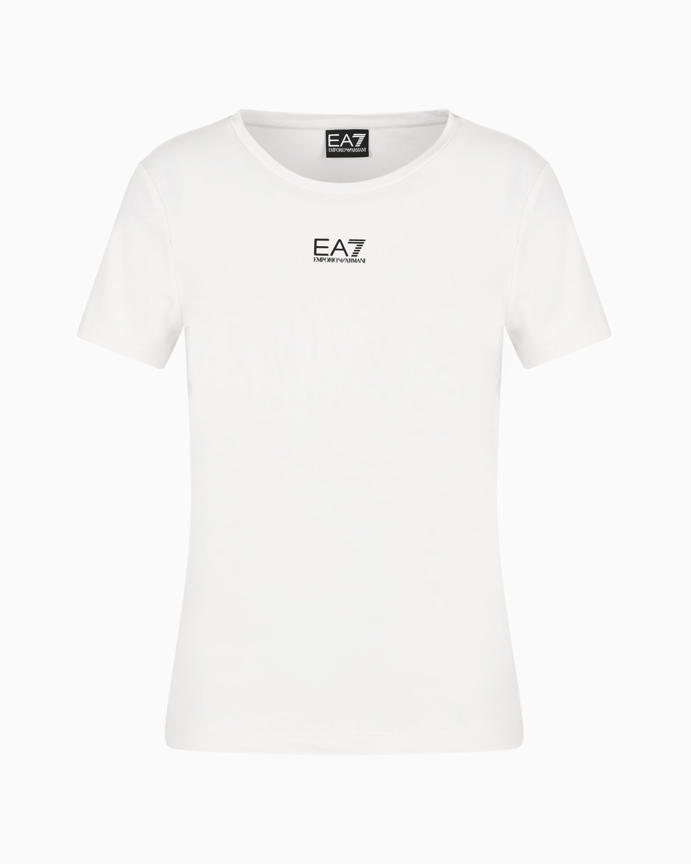 Logo Series stretch cotton and modal T-shirt Slide 0