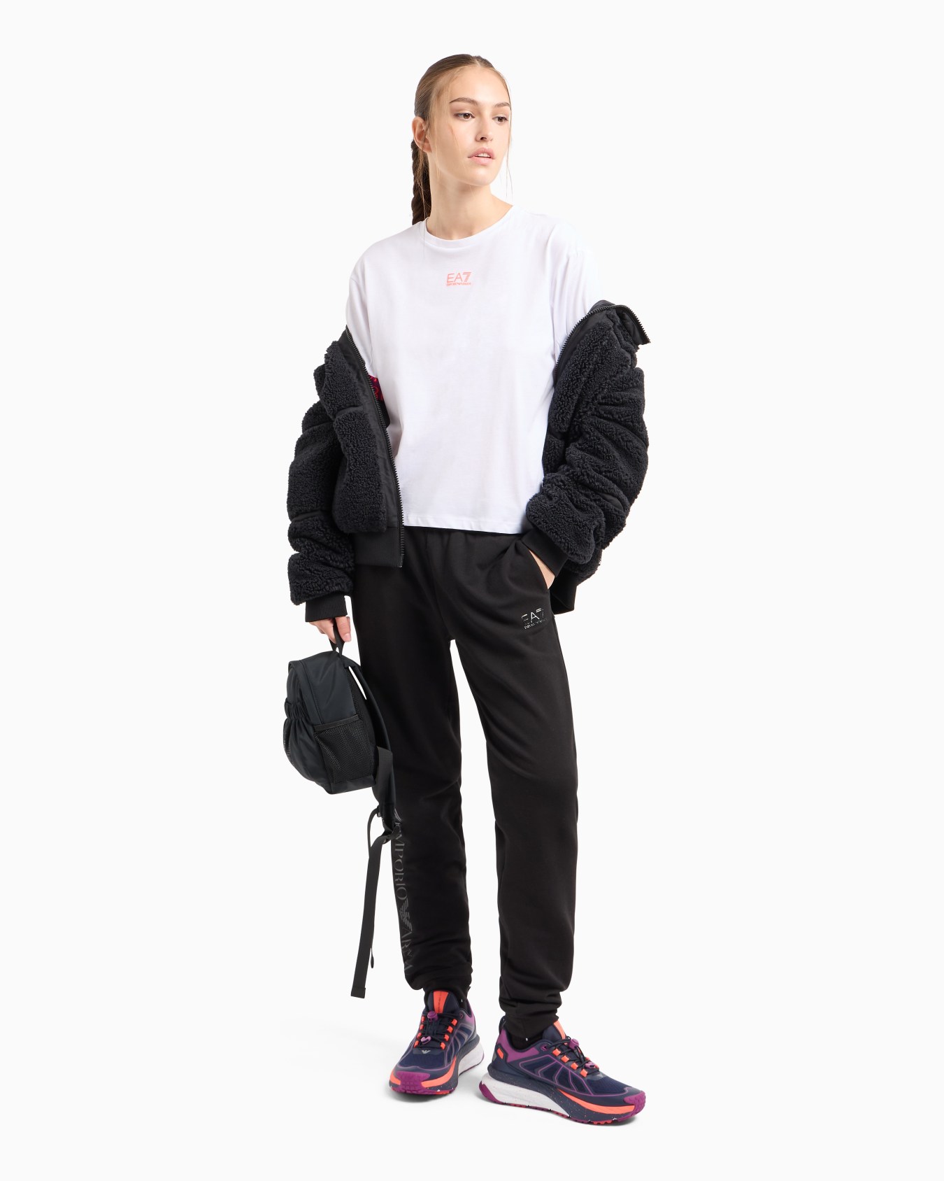 T-shirt girocollo Logo Series in cotone Slide 3