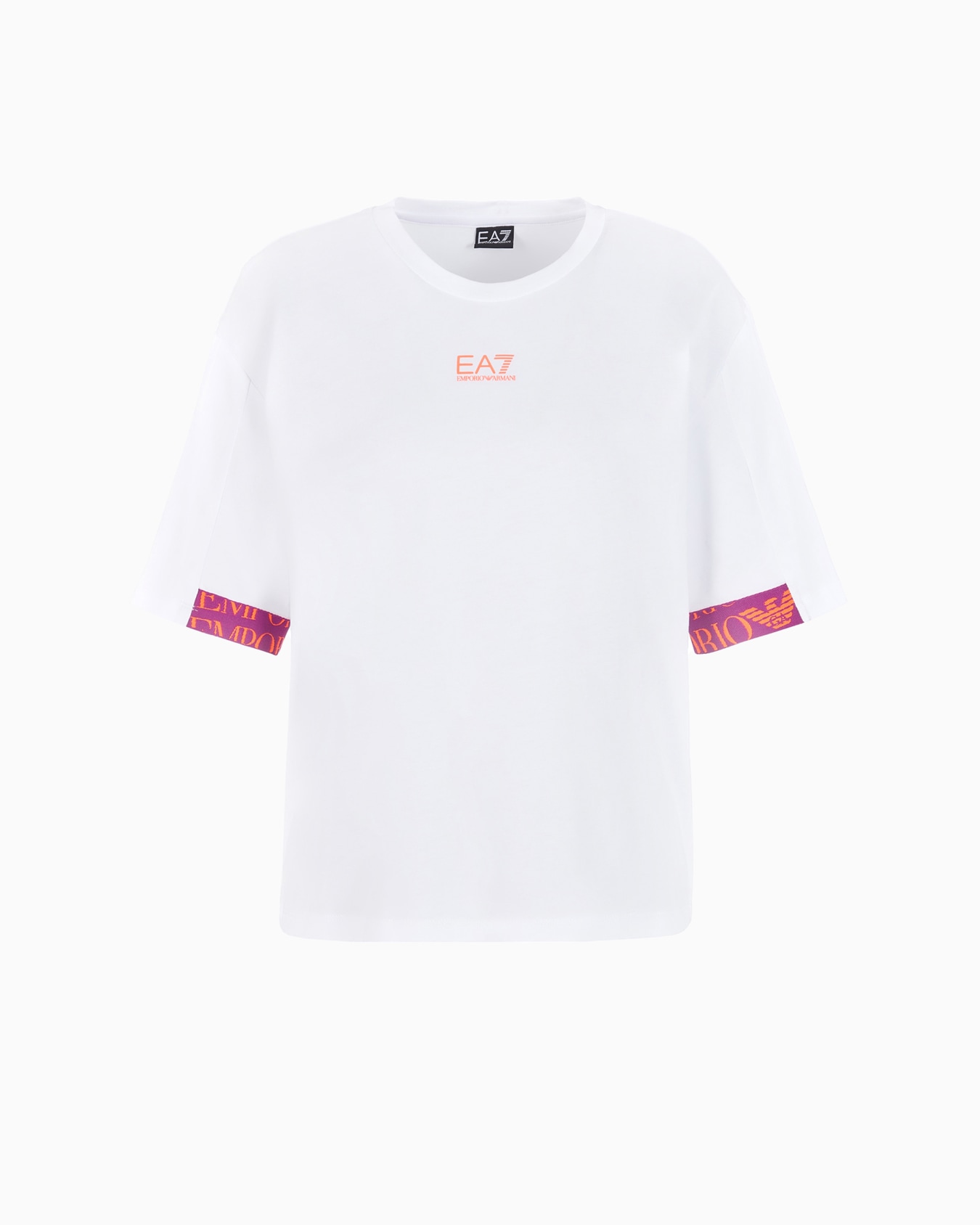 T-shirt girocollo Logo Series in cotone Slide 0