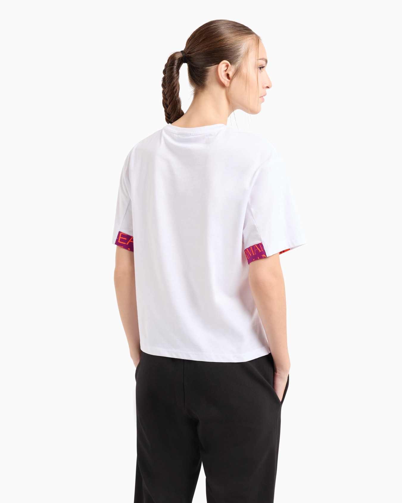 T-shirt girocollo Logo Series in cotone Slide 2