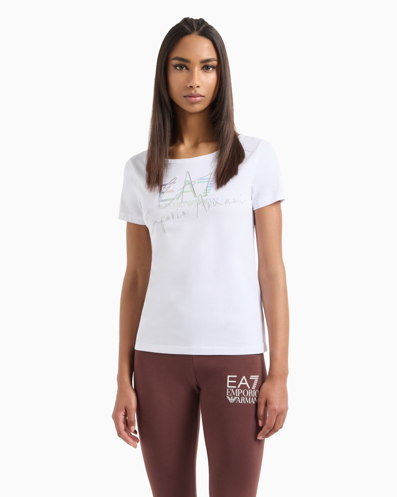 Logo Series stretch-cotton crew-neck T-shirt Slide 1