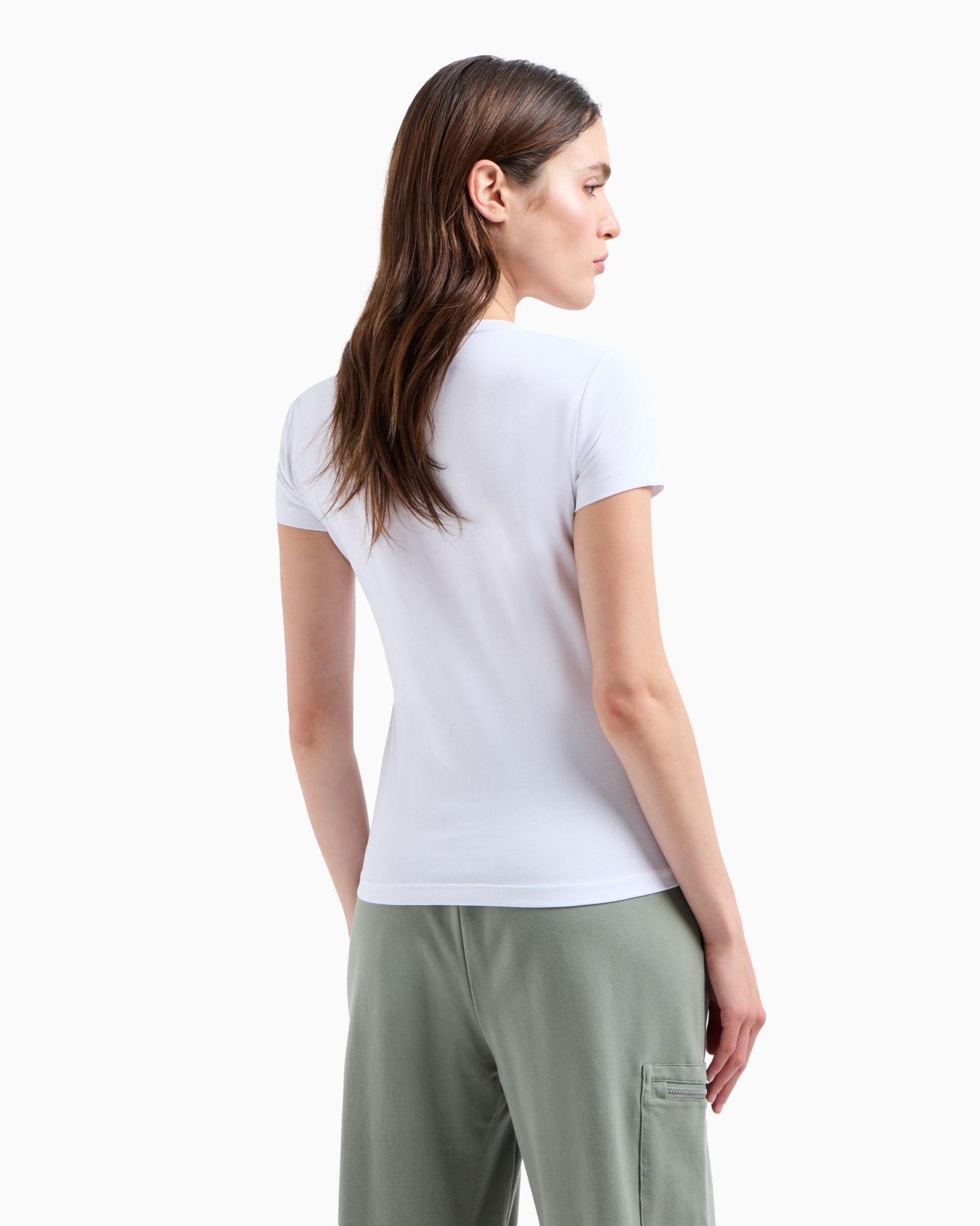 Logo Series Crossover stretch-cotton crew-neck T-shirt Slide 2