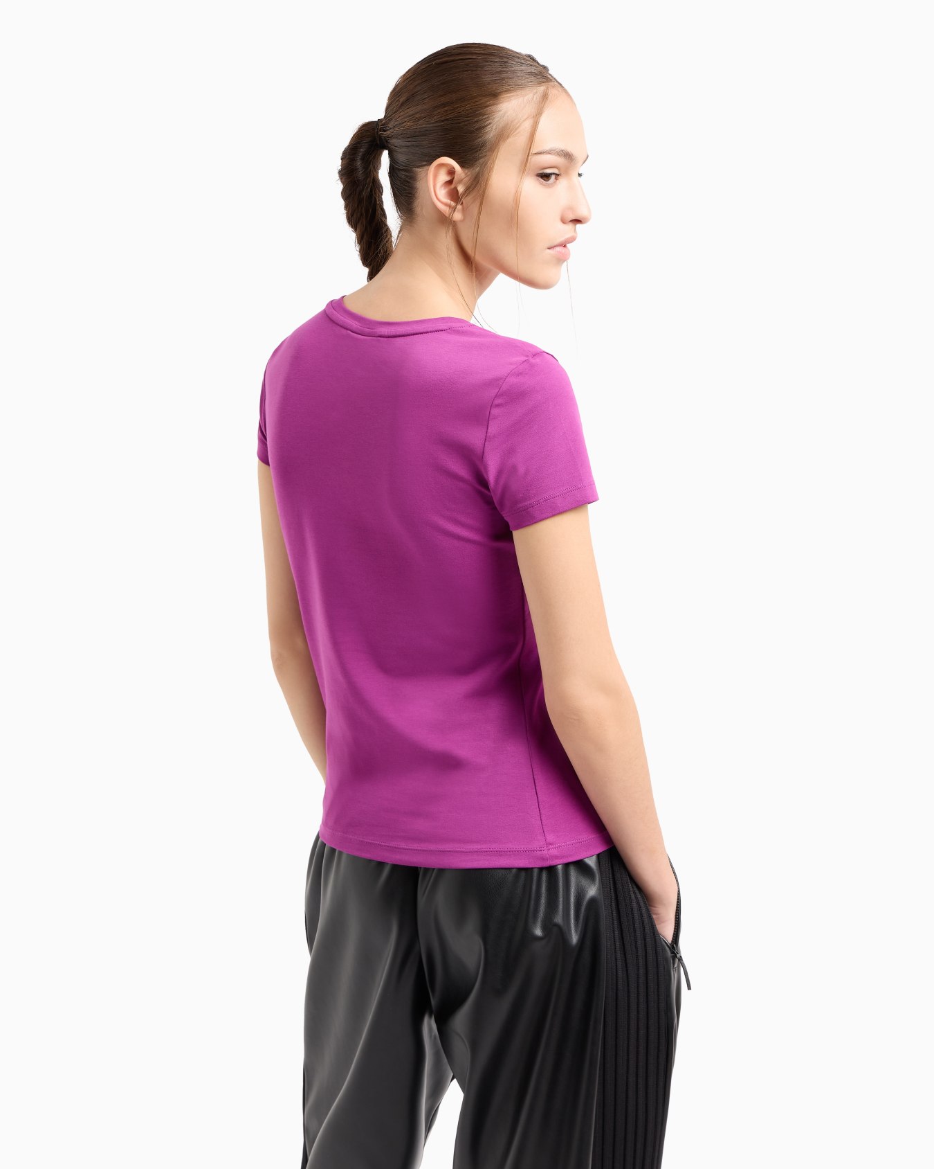 Logo Series Crossover stretch-cotton crew-neck T-shirt Slide 2