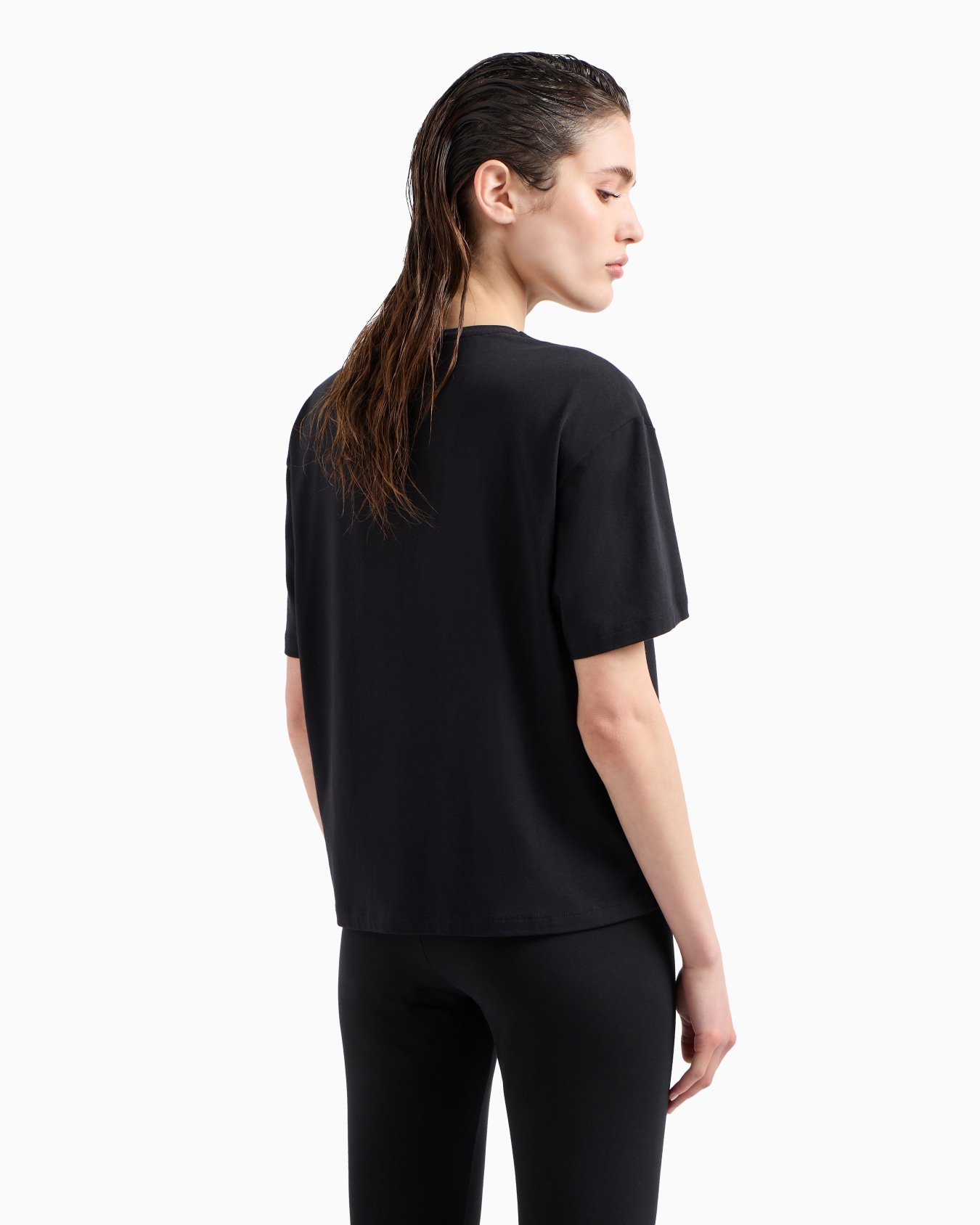 Precious T-Shirt mit Rundhalsausschnitt aus einer elastischen Mischung aus Baumwolle und Modal Folie 2