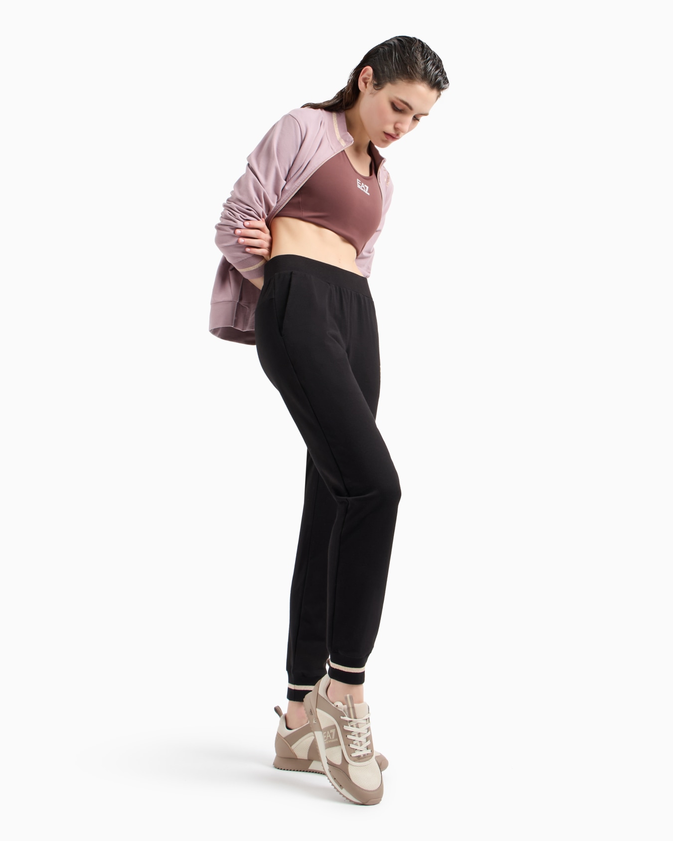 Core Lady stretch-cotton tracksuit Diapositiva 3