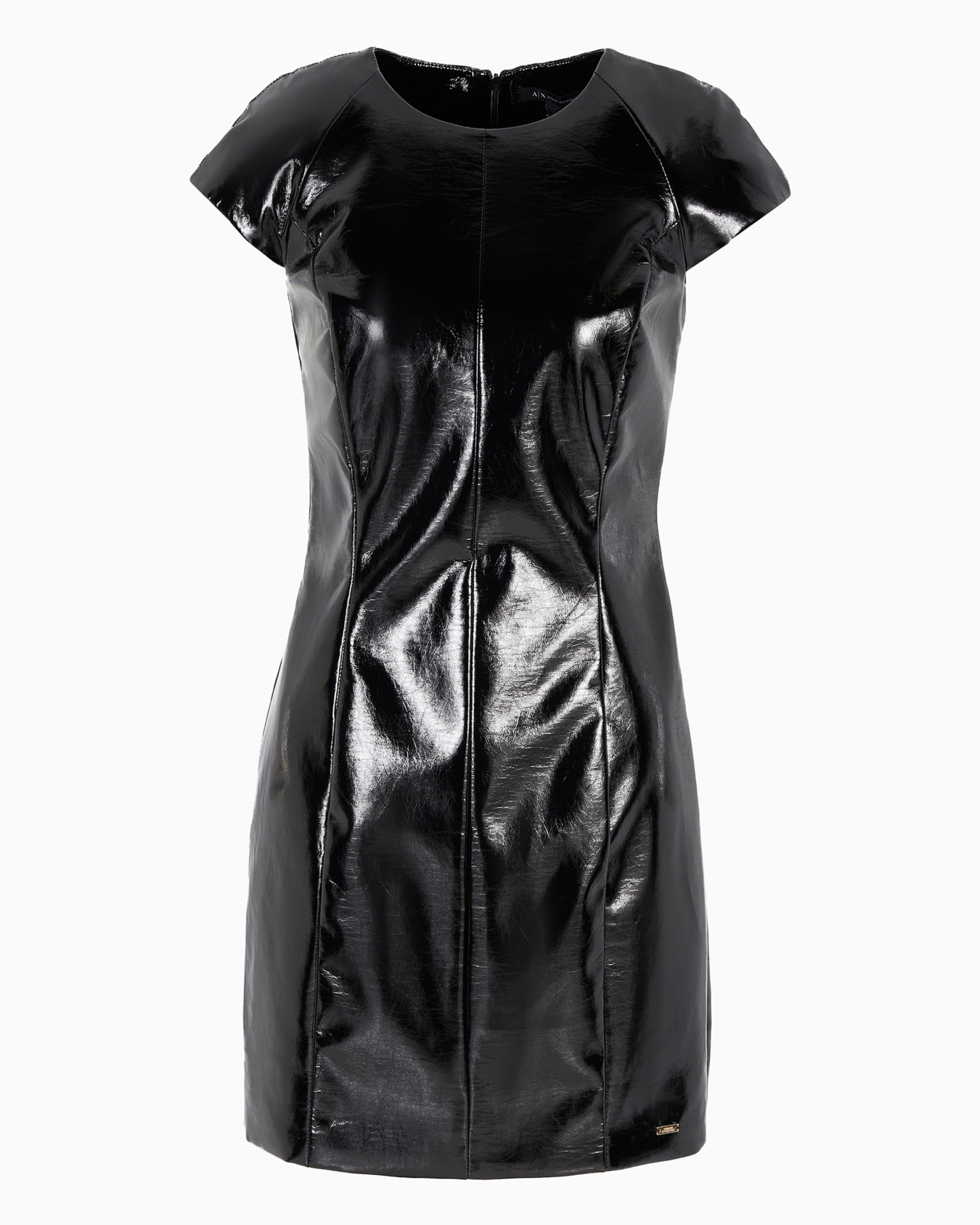 Vestido midi de lúrex con espalda abierta Diapositiva 0