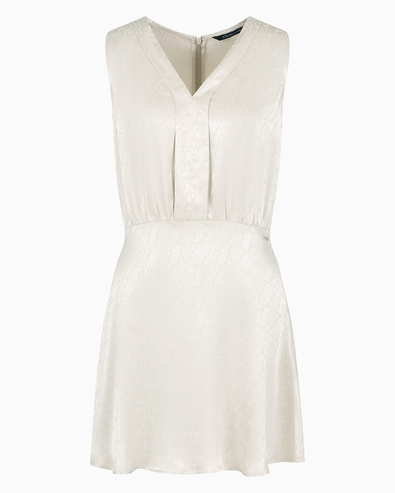 Robe en satin avec logo ASV ton sur ton all-over Diapositive 0