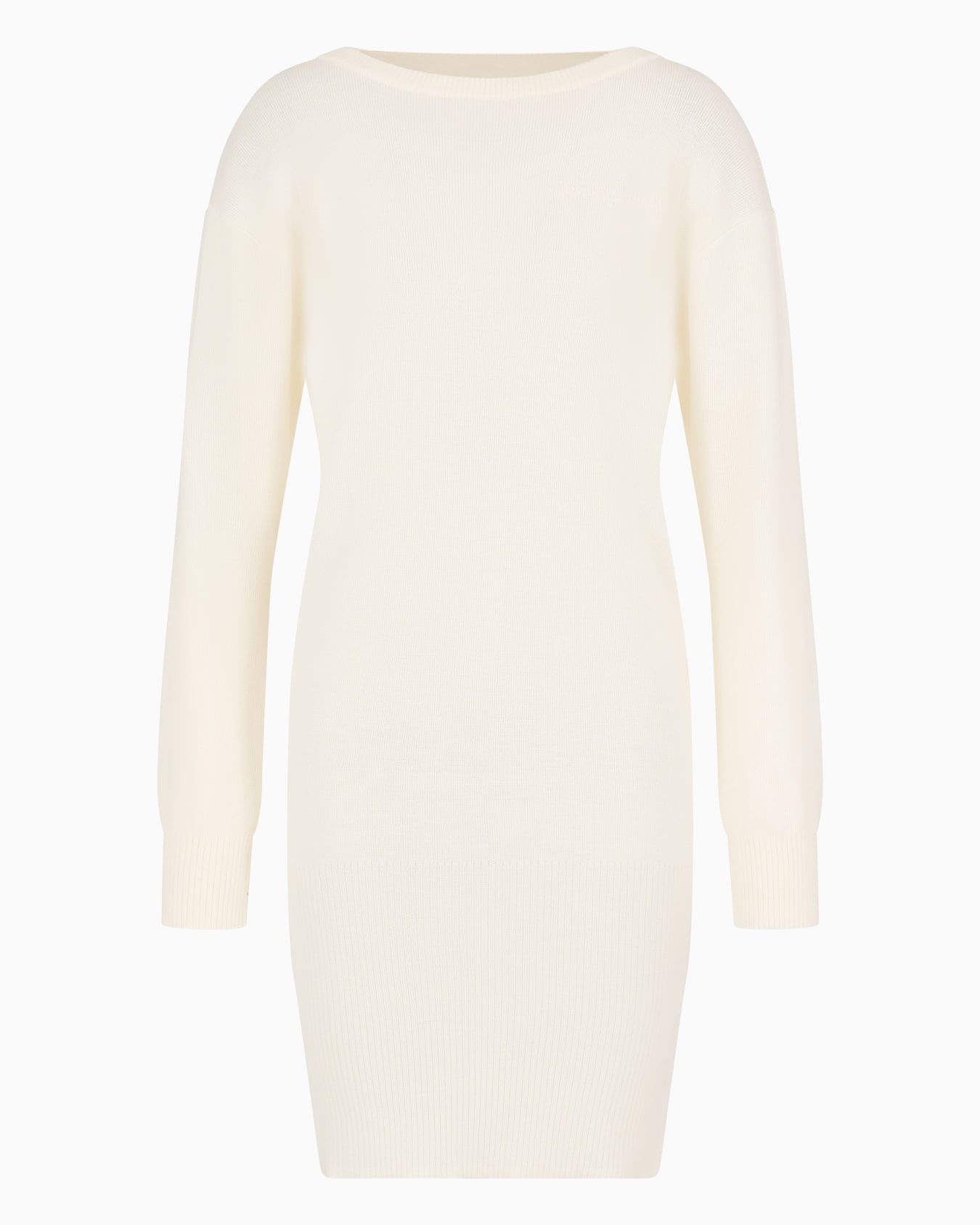 Midi dress in knit with backless Slide 0
