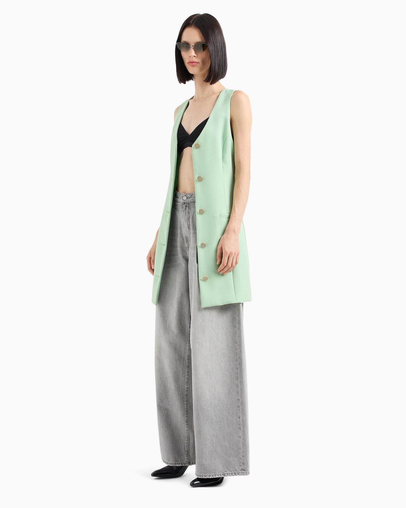 Vestido corto de popelina Diapositiva 3