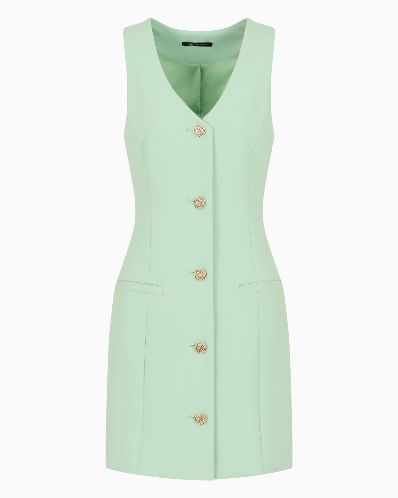 Vestido corto de popelina Diapositiva 0