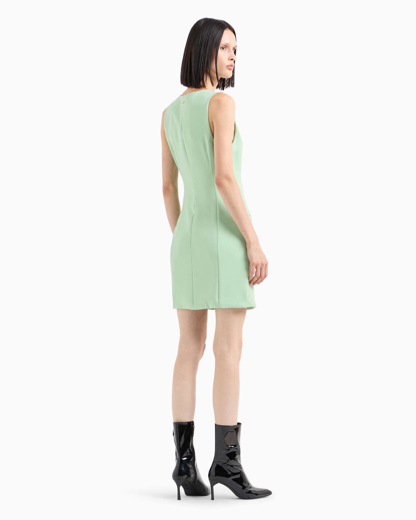 Vestido corto de popelina Diapositiva 2