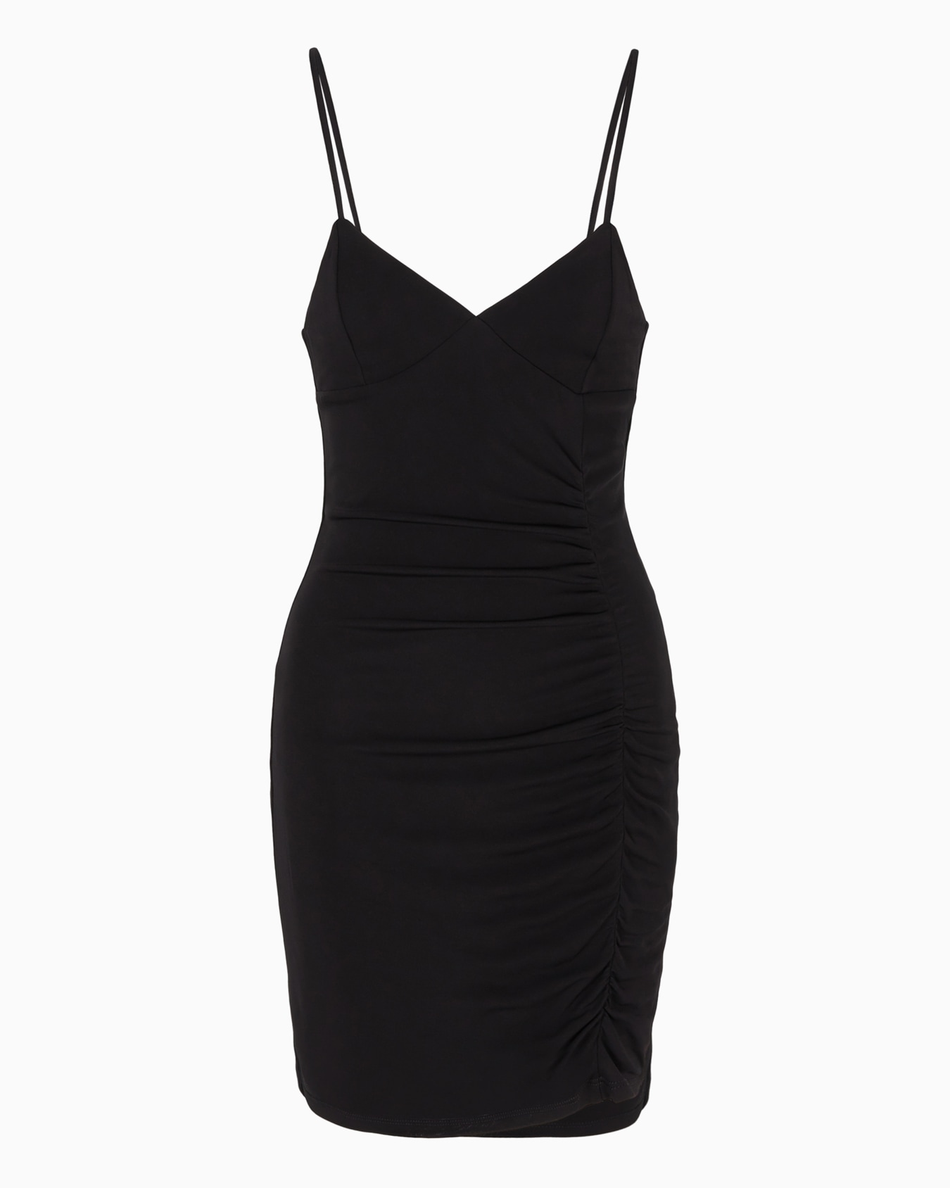 Vestido drapeado de punto mate Diapositiva 0