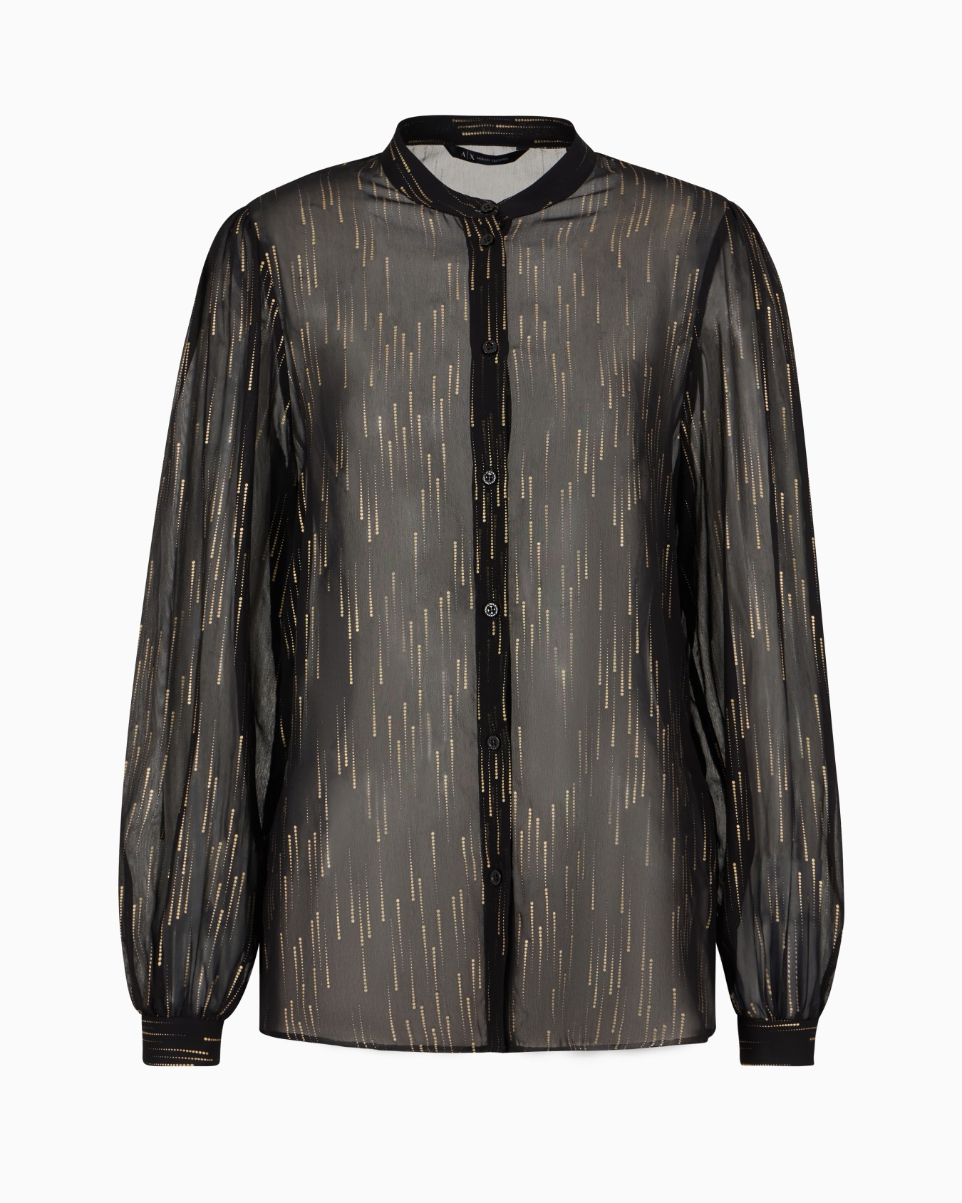 Camisa oversize de gasa con detalles de lúrex Diapositiva 0