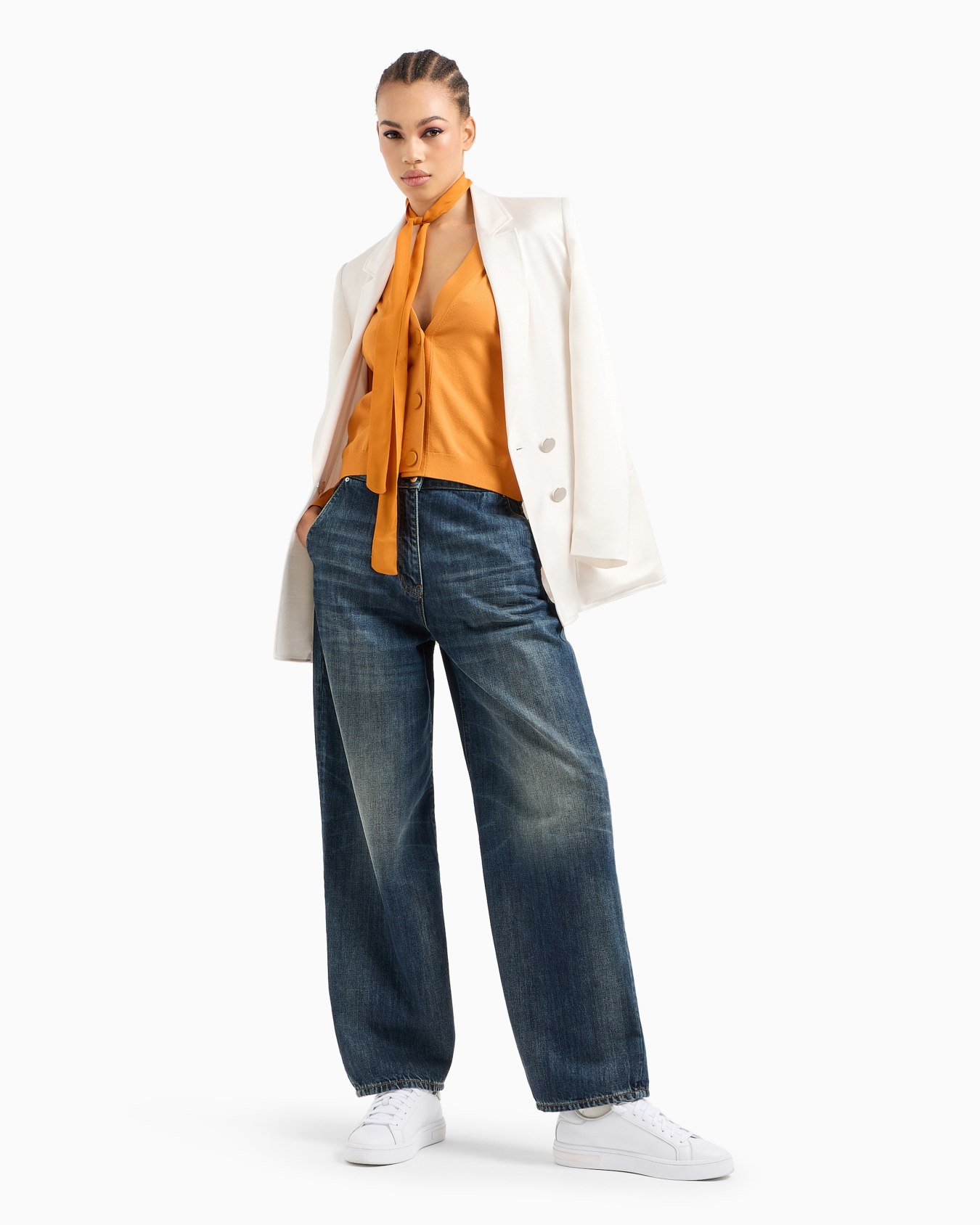 ASV Monogram Patch Recycled Knit Cardigan Slide 3