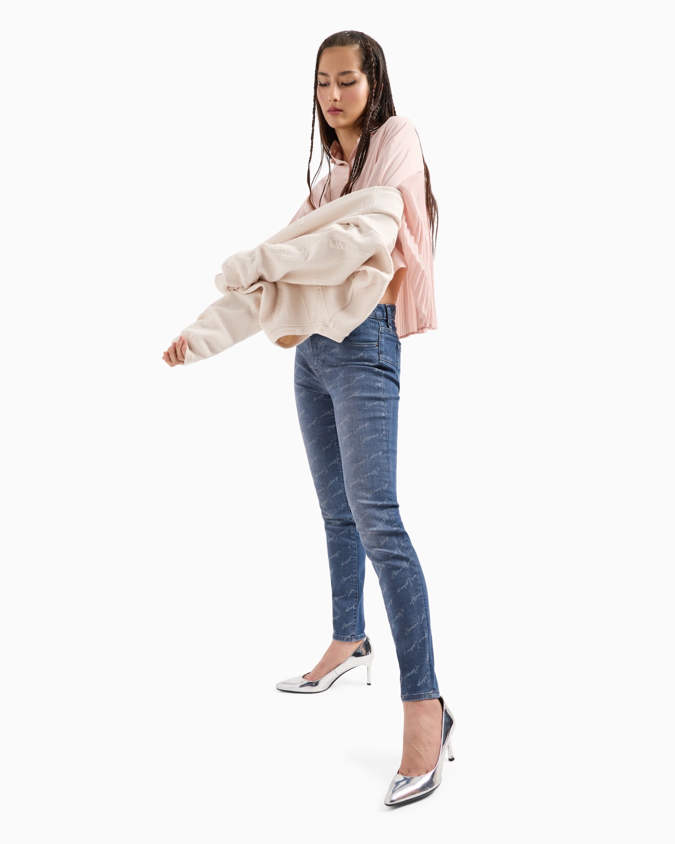 Vaqueros muy ajustados con elevación en denim índigo J69 Diapositiva 3