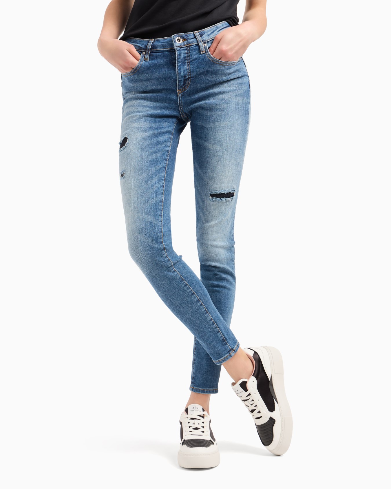 J69 super skinny lift up jeans in indigo denim Slide 1