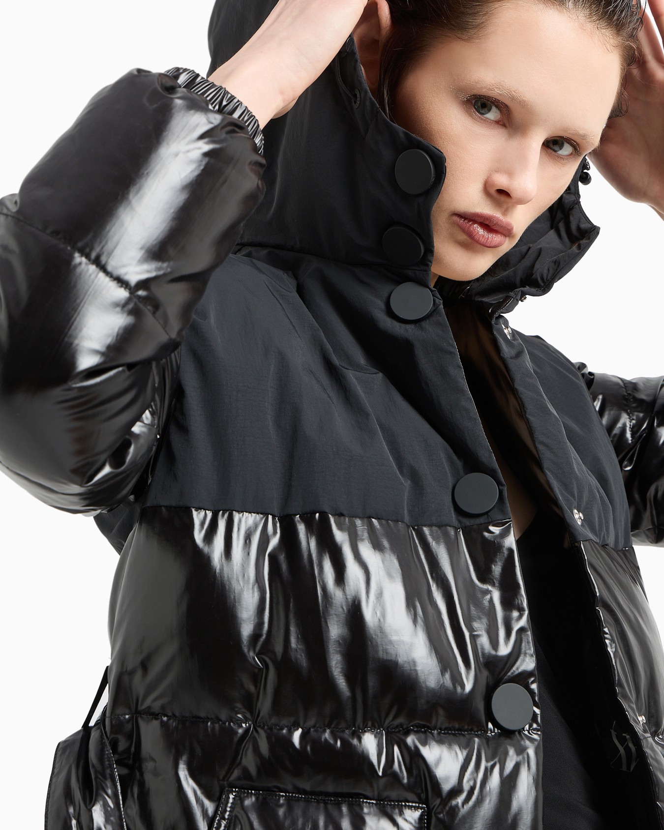 Veste en tissu peint avec ceinture Diapositive 4
