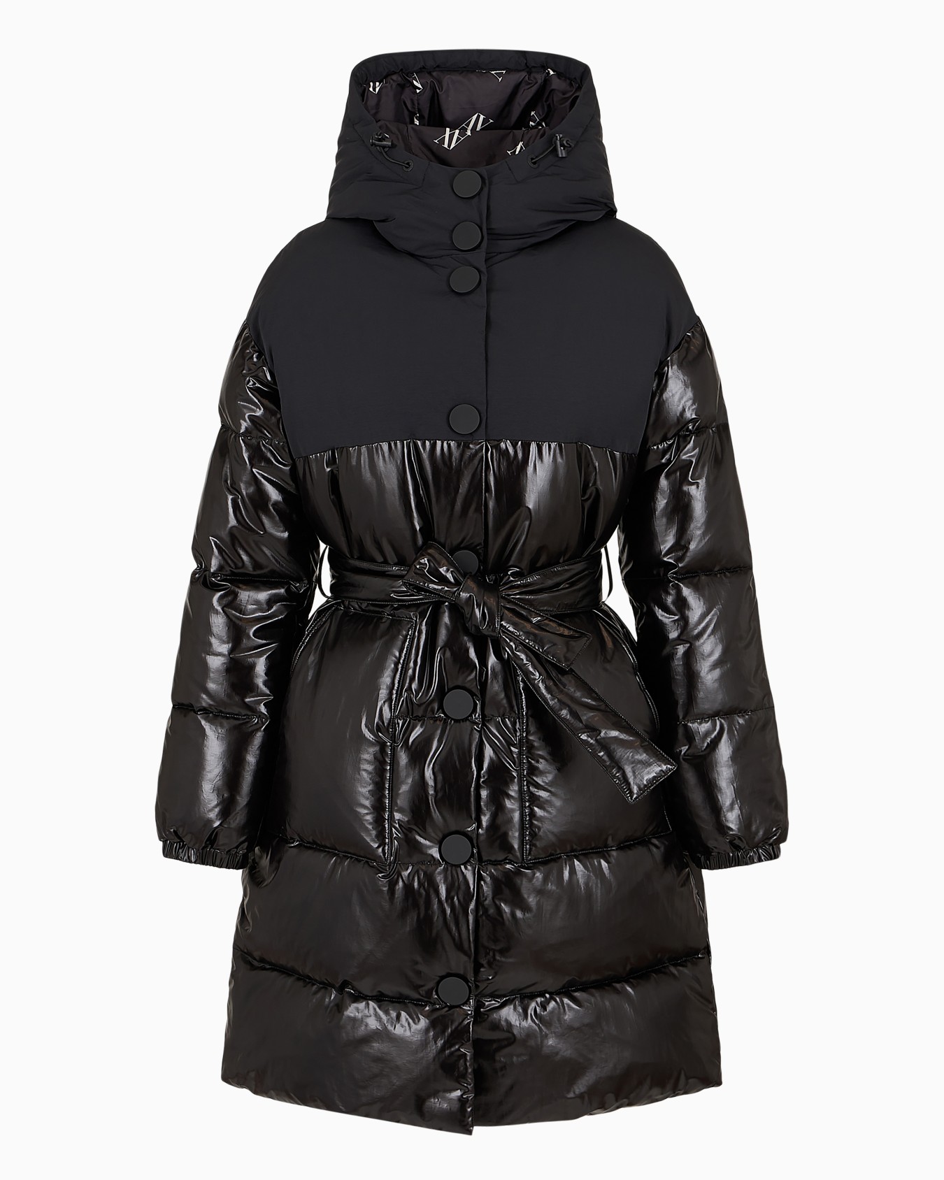 Veste en tissu peint avec ceinture Diapositive 0
