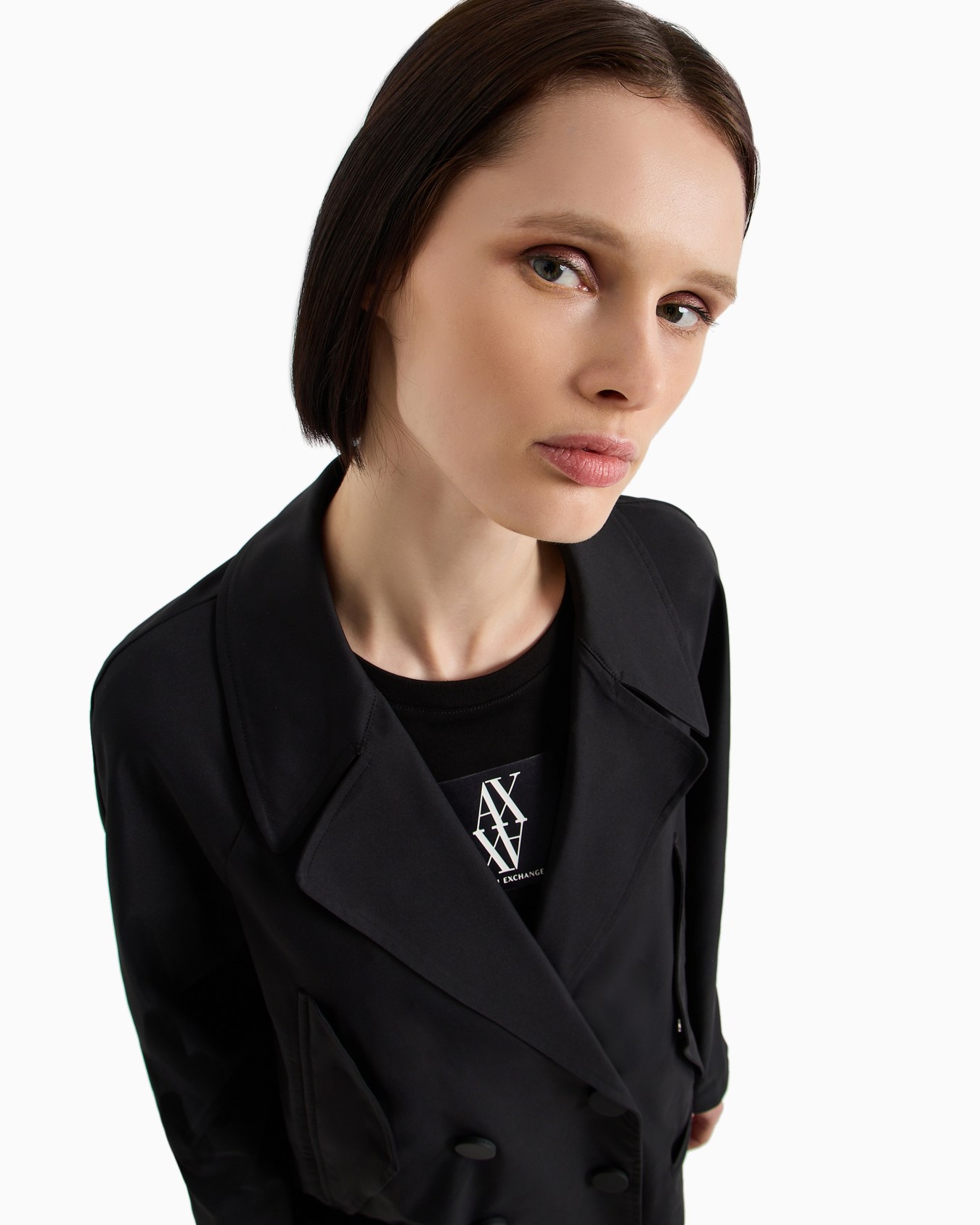 ASV Laminated Recycled Gabardine Trench Coat Slide 4
