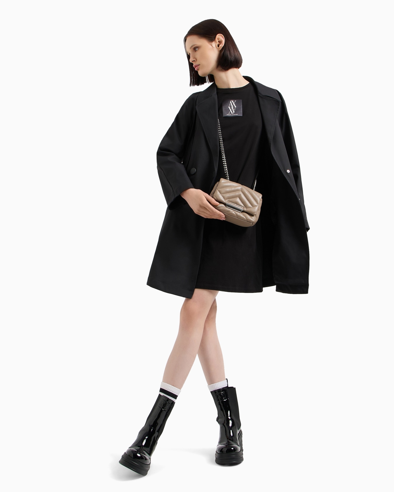 ASV Laminated Recycled Gabardine Trench Coat Slide 3
