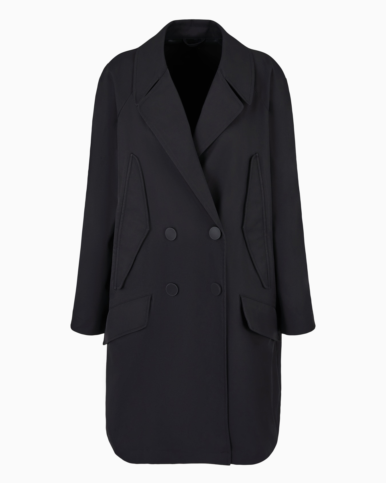 ASV Laminated Recycled Gabardine Trench Coat Slide 0