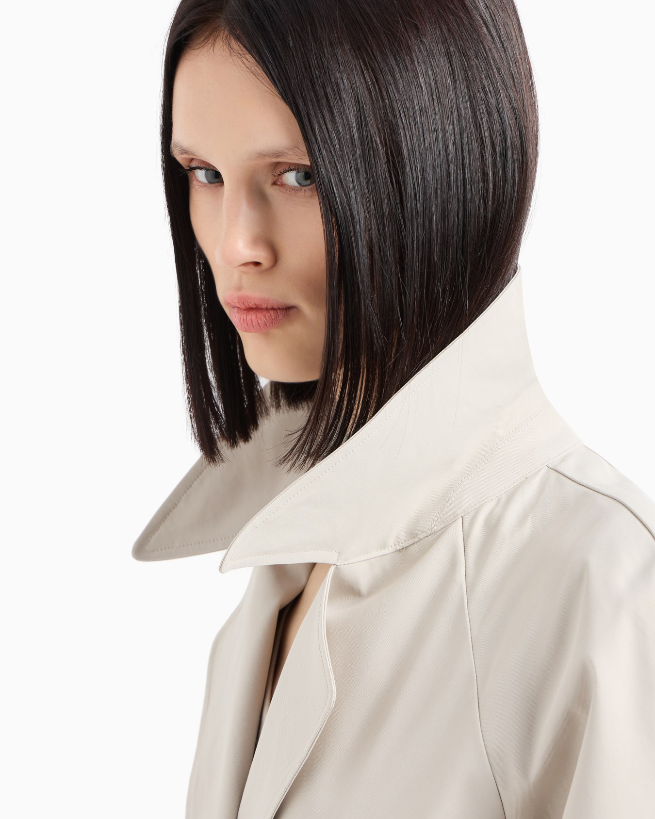 ASV Laminated Recycled Gabardine Trench Coat Slide 4