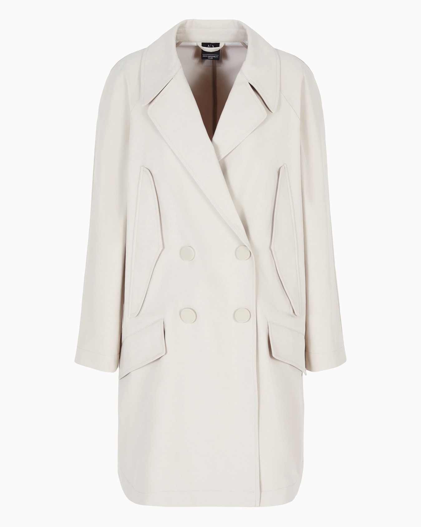 ASV Laminated Recycled Gabardine Trench Coat Slide 0