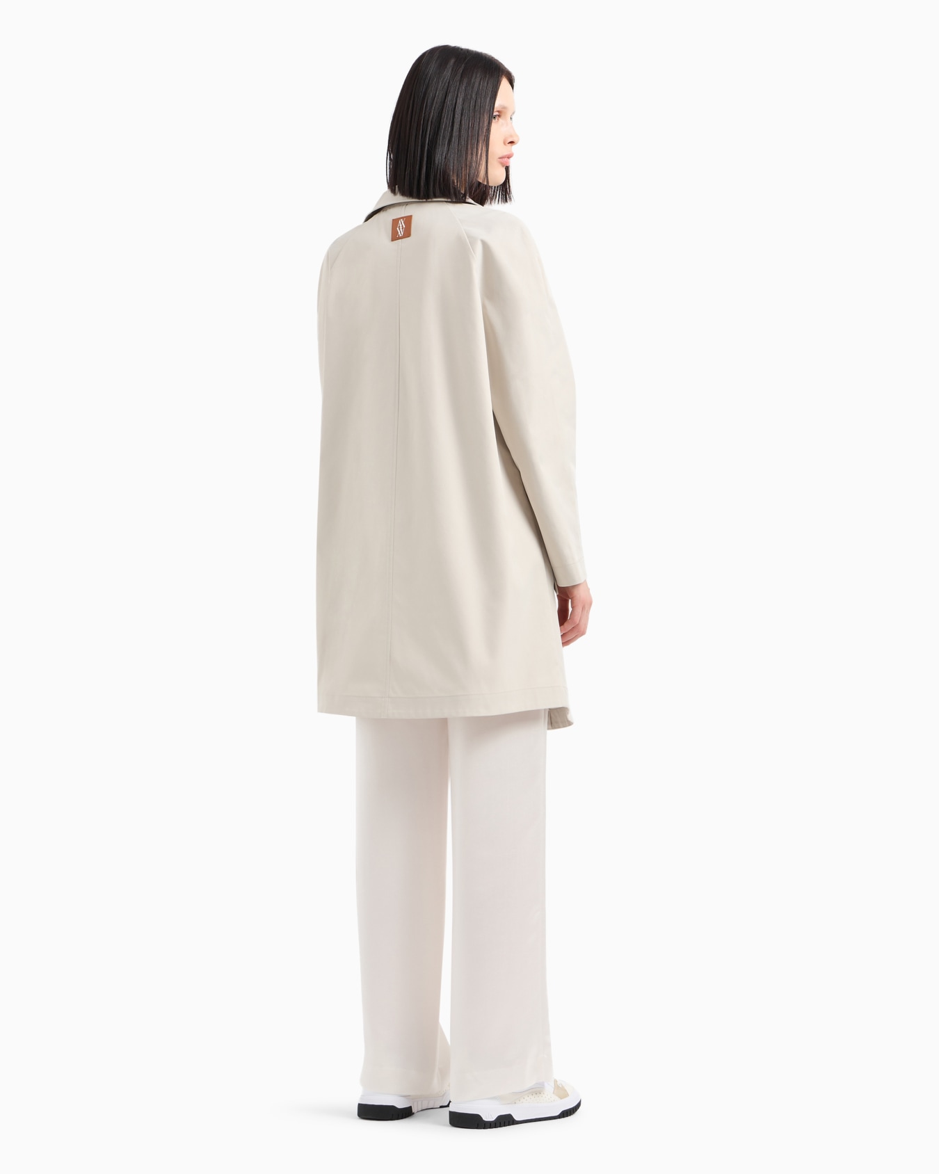 ASV Laminated Recycled Gabardine Trench Coat Slide 2