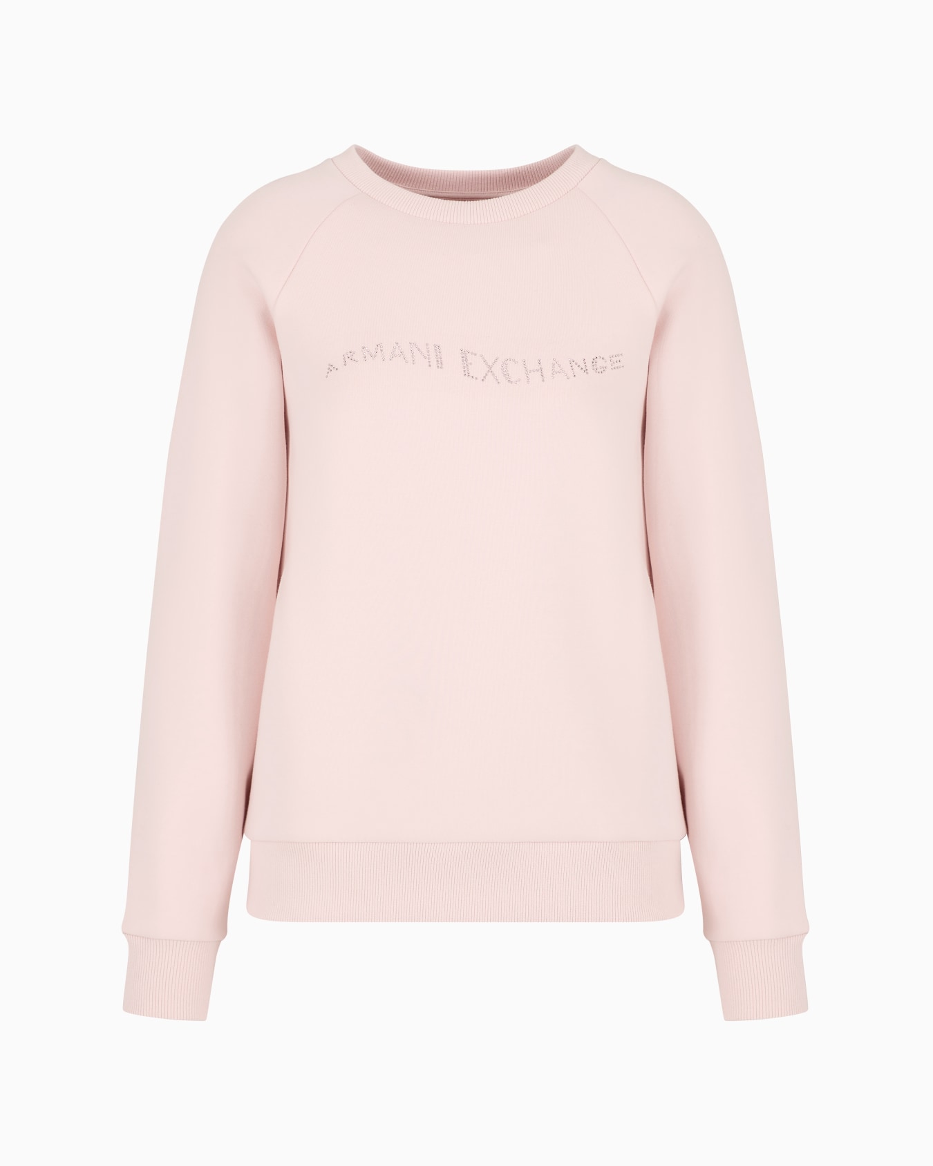 Crewneck sweatshirt with studded logo Slide 0
