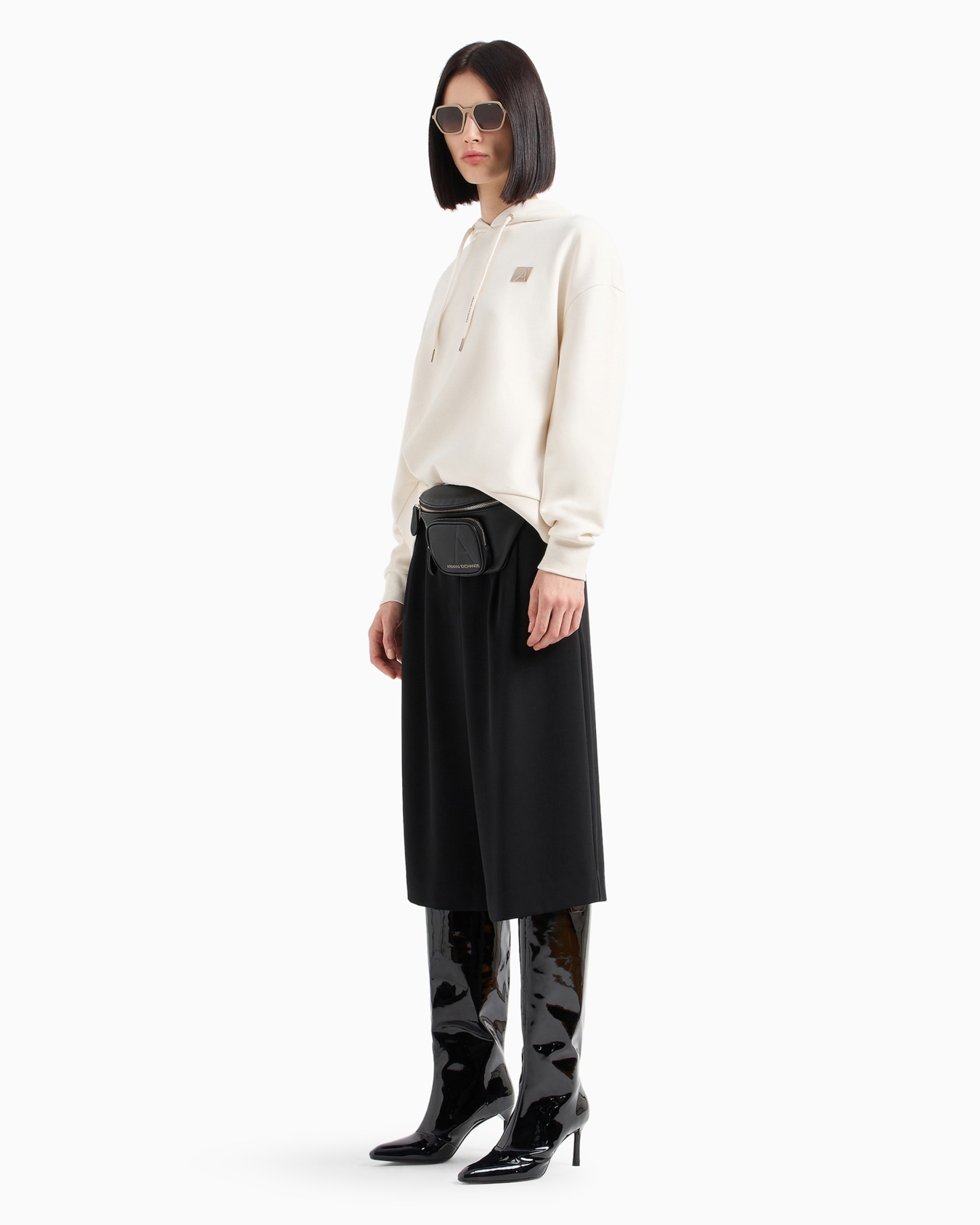  Stretch double knit hoodie Slide 3