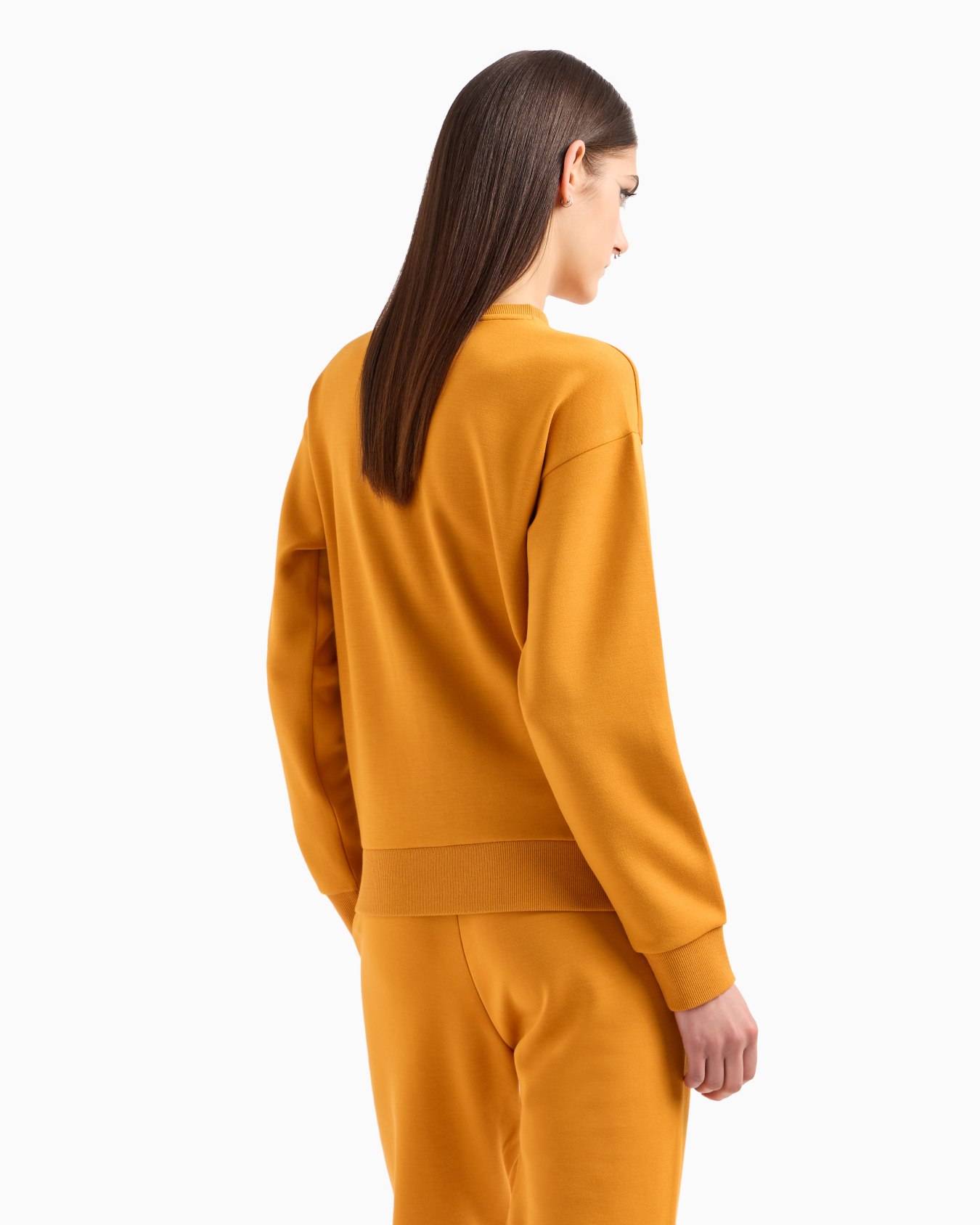 Crewneck sweatshirt with monogram patch Slide 2