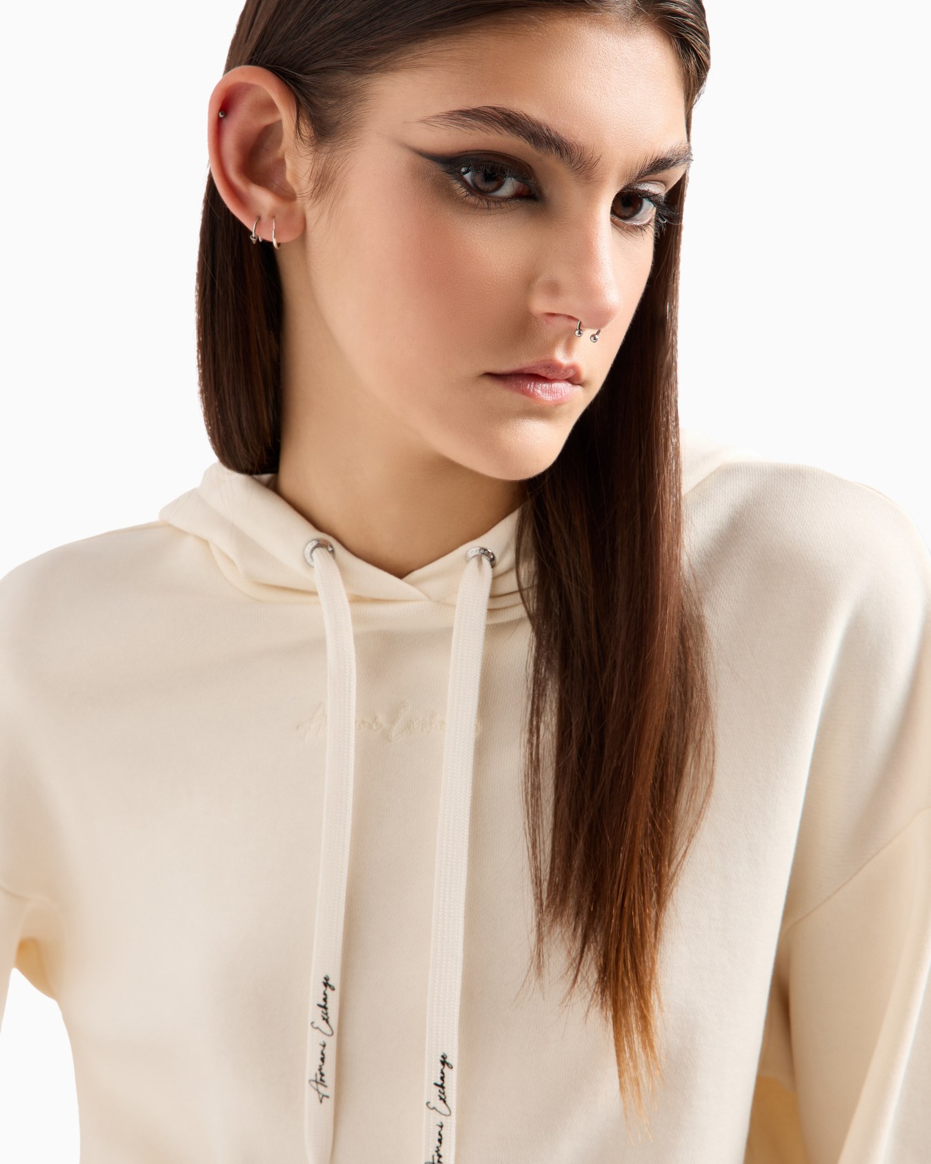 Sudadera corta con capucha de algodón orgánico ASV Diapositiva 4