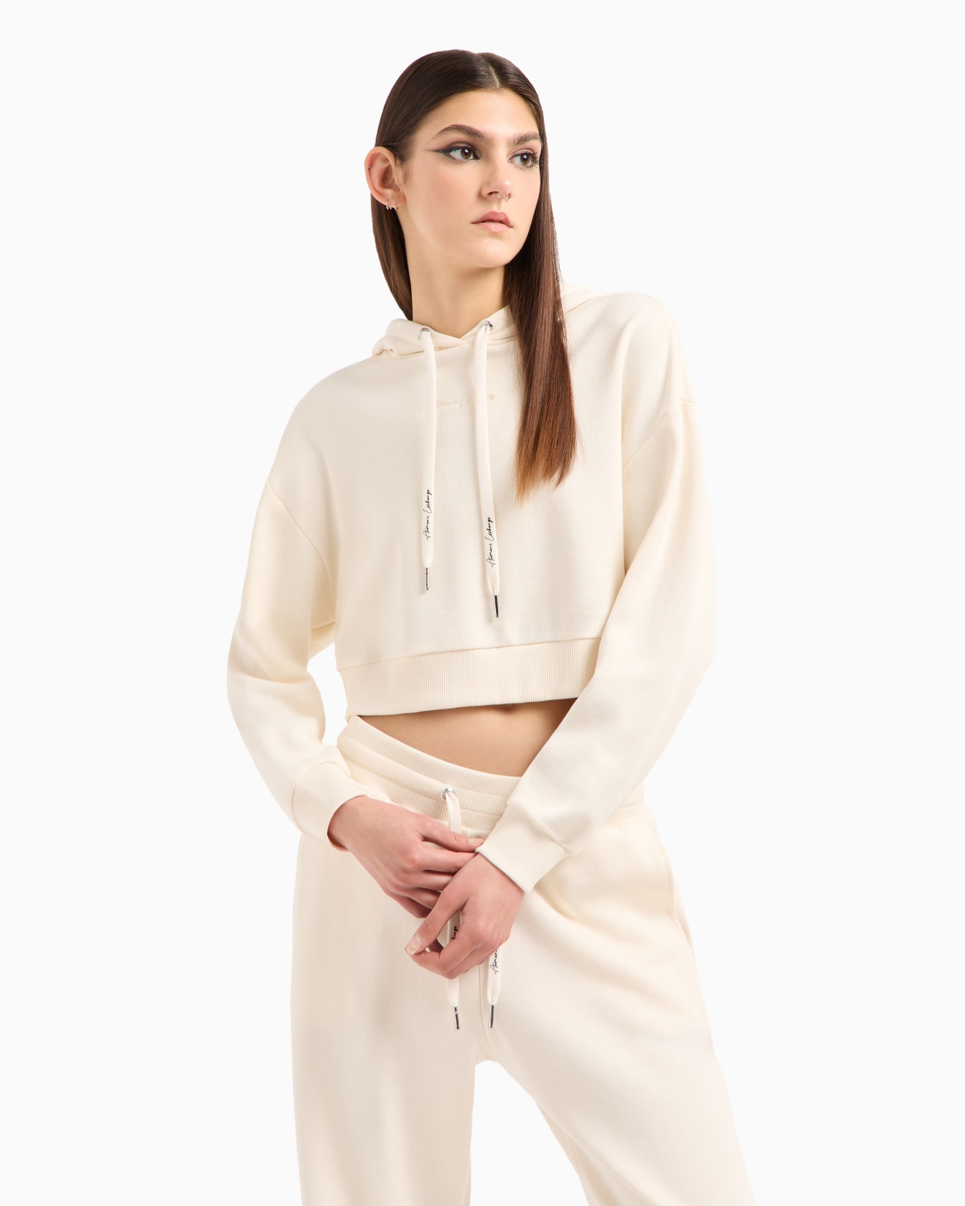 Sudadera corta con capucha de algodón orgánico ASV Diapositiva 1