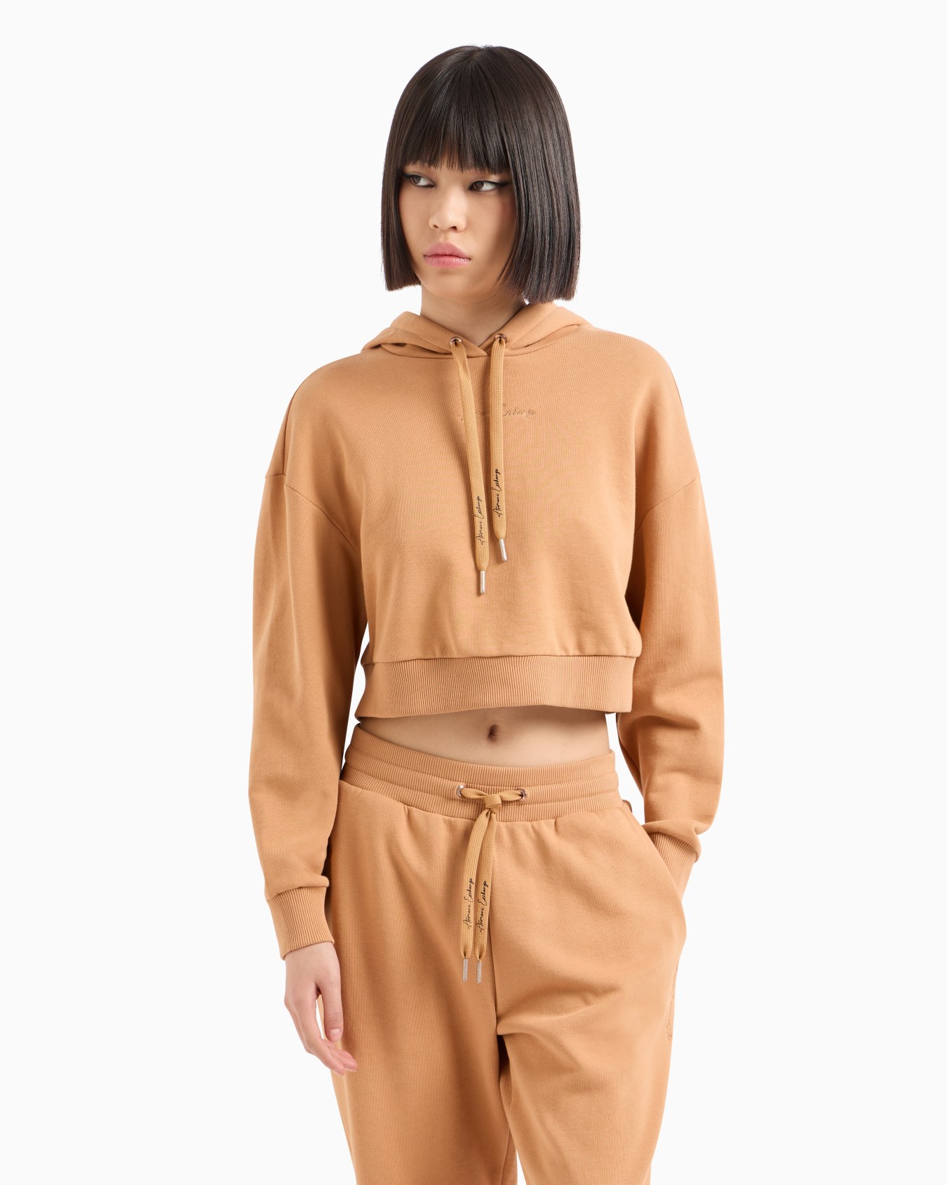 Sudadera corta con capucha de algodón orgánico ASV Diapositiva 1
