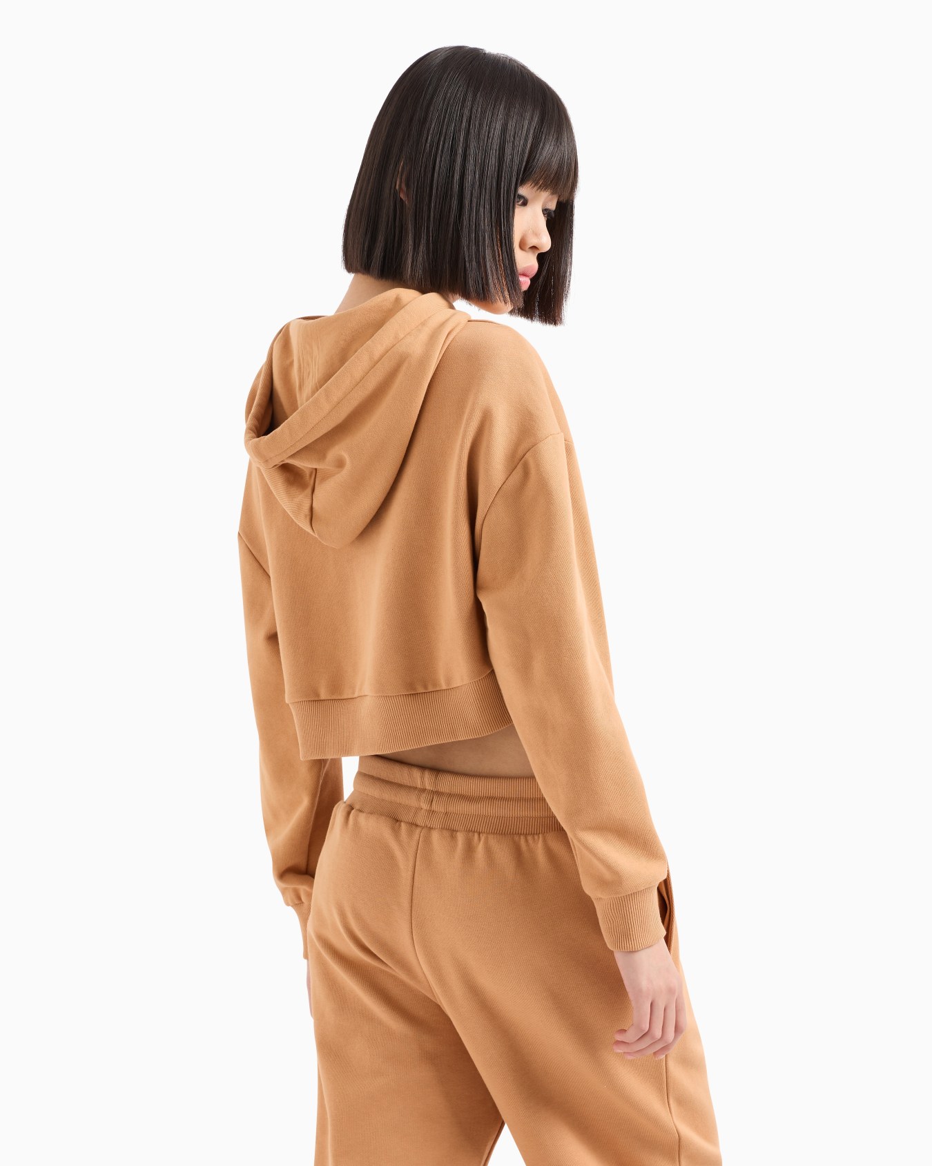 Sudadera corta con capucha de algodón orgánico ASV Diapositiva 2