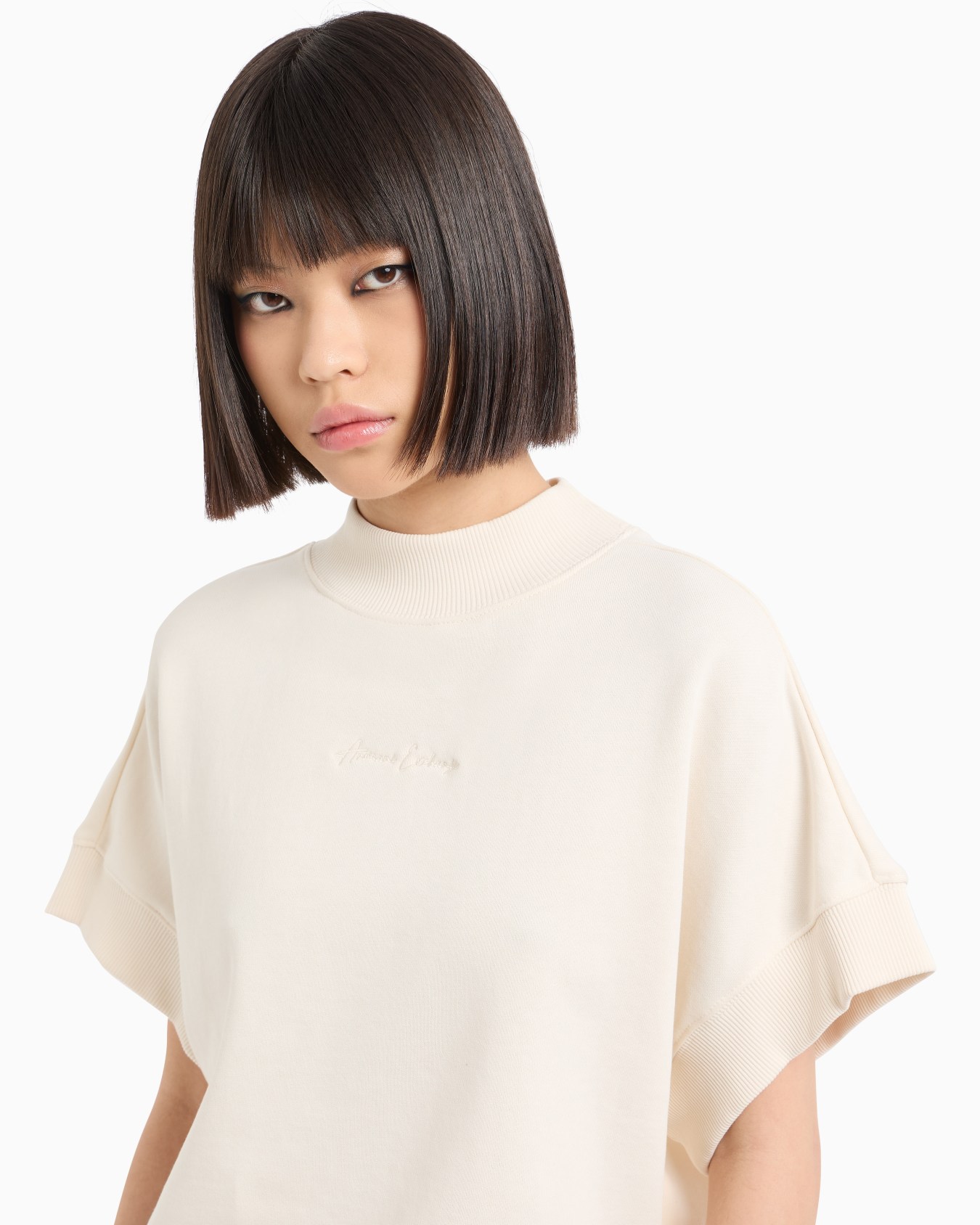 ASV Organic Cotton High Neck Short Sleeve Sweatshirt Slide 4