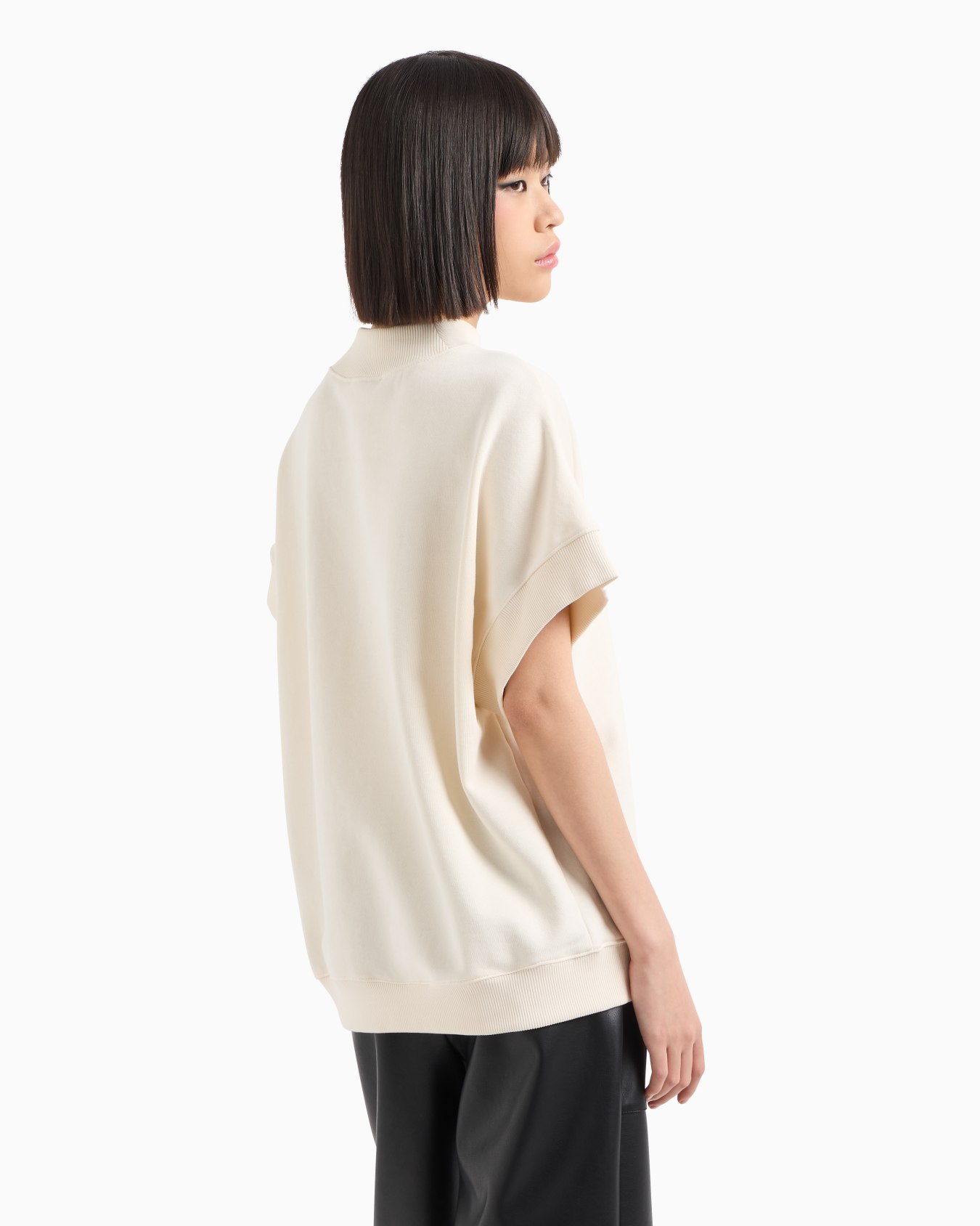 ASV Organic Cotton High Neck Short Sleeve Sweatshirt Slide 2