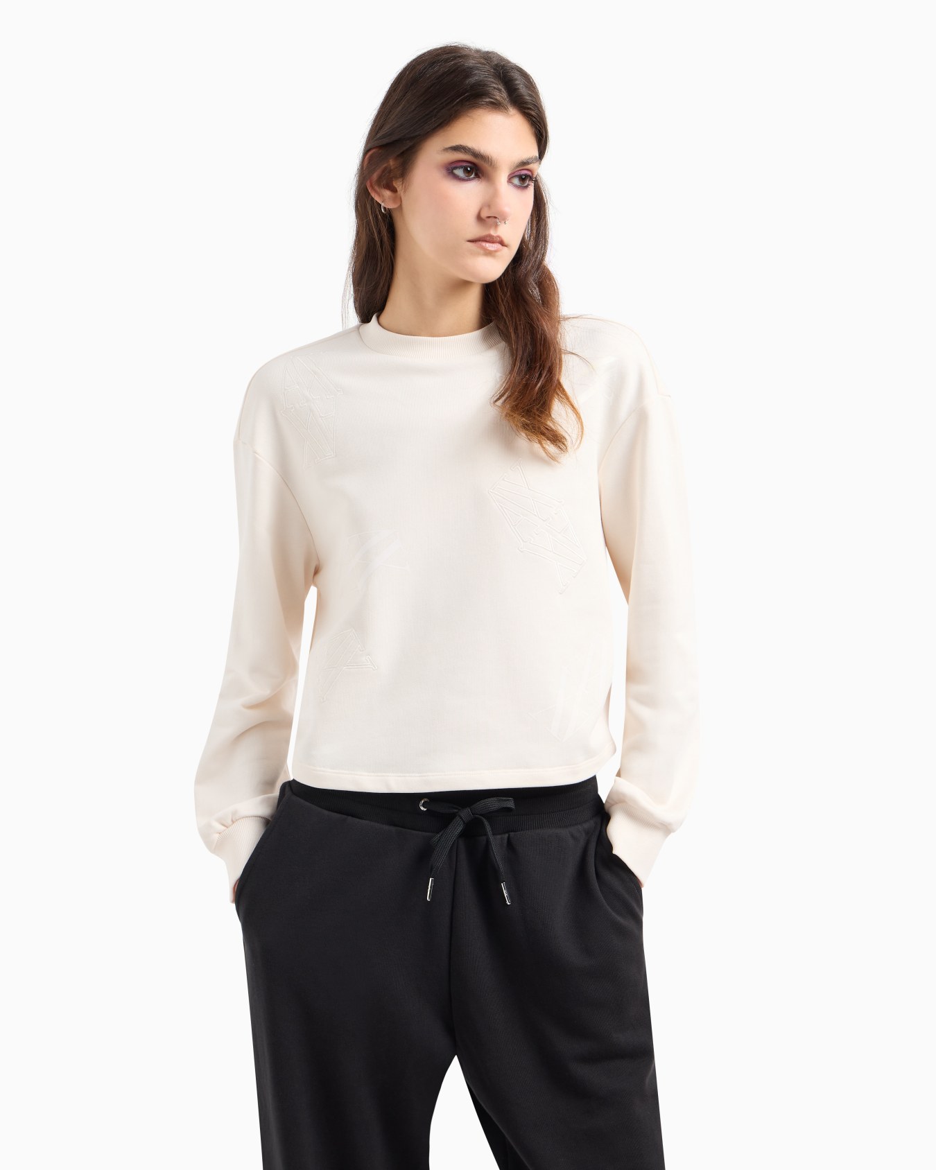 ASV Organic Cotton Monogram Logo Crewneck Sweatshirt Slide 1
