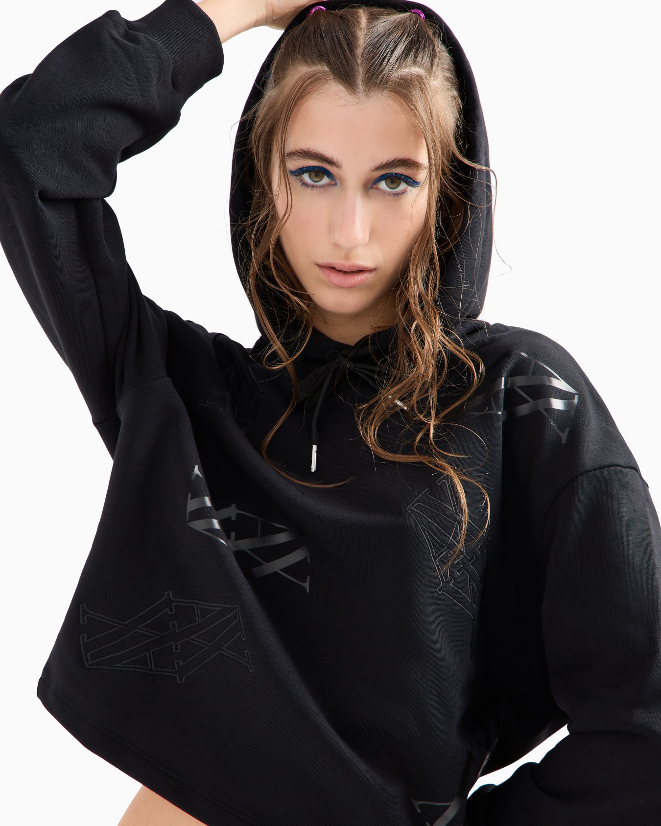 ASV sudadera con capucha y monograma de algodón orgánico Diapositiva 4