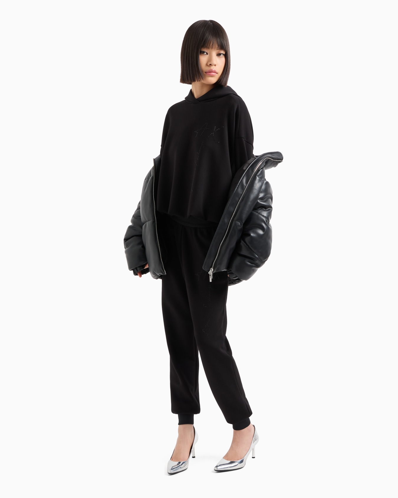 Sudadera con capucha oversize en tejido reciclado certificado ASV Diapositiva 3