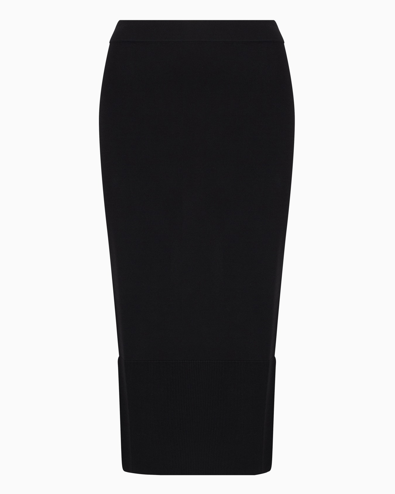 Recycled fabric longuette skirt with ASV monogram patch Slide 0