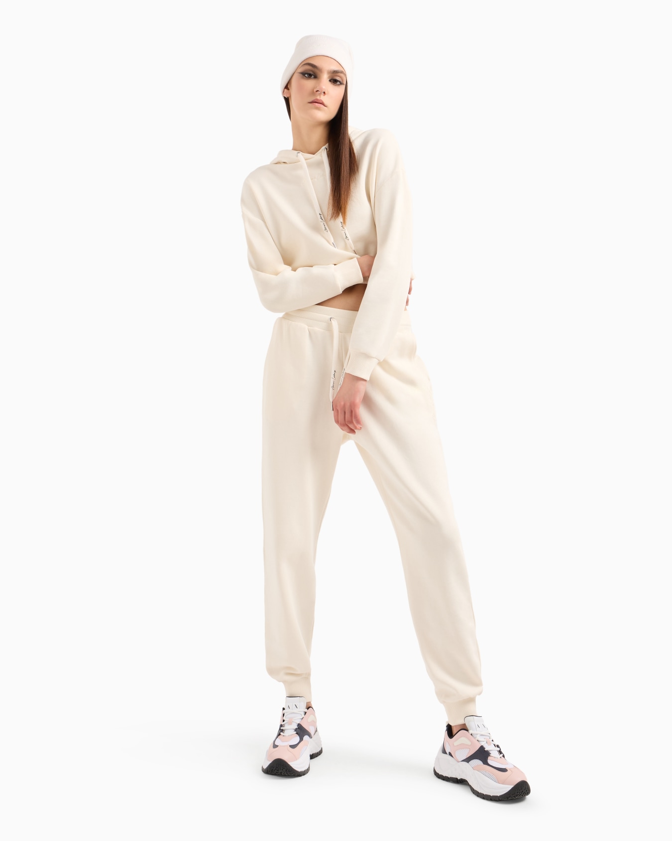 Pantalón jogger corte A de felpa francesa Diapositiva 3