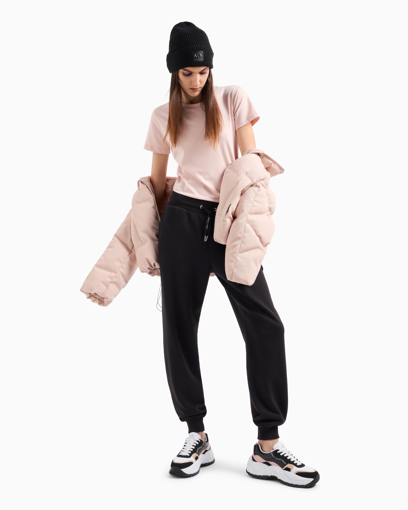 Pantalón jogger corte A de felpa francesa Diapositiva 3