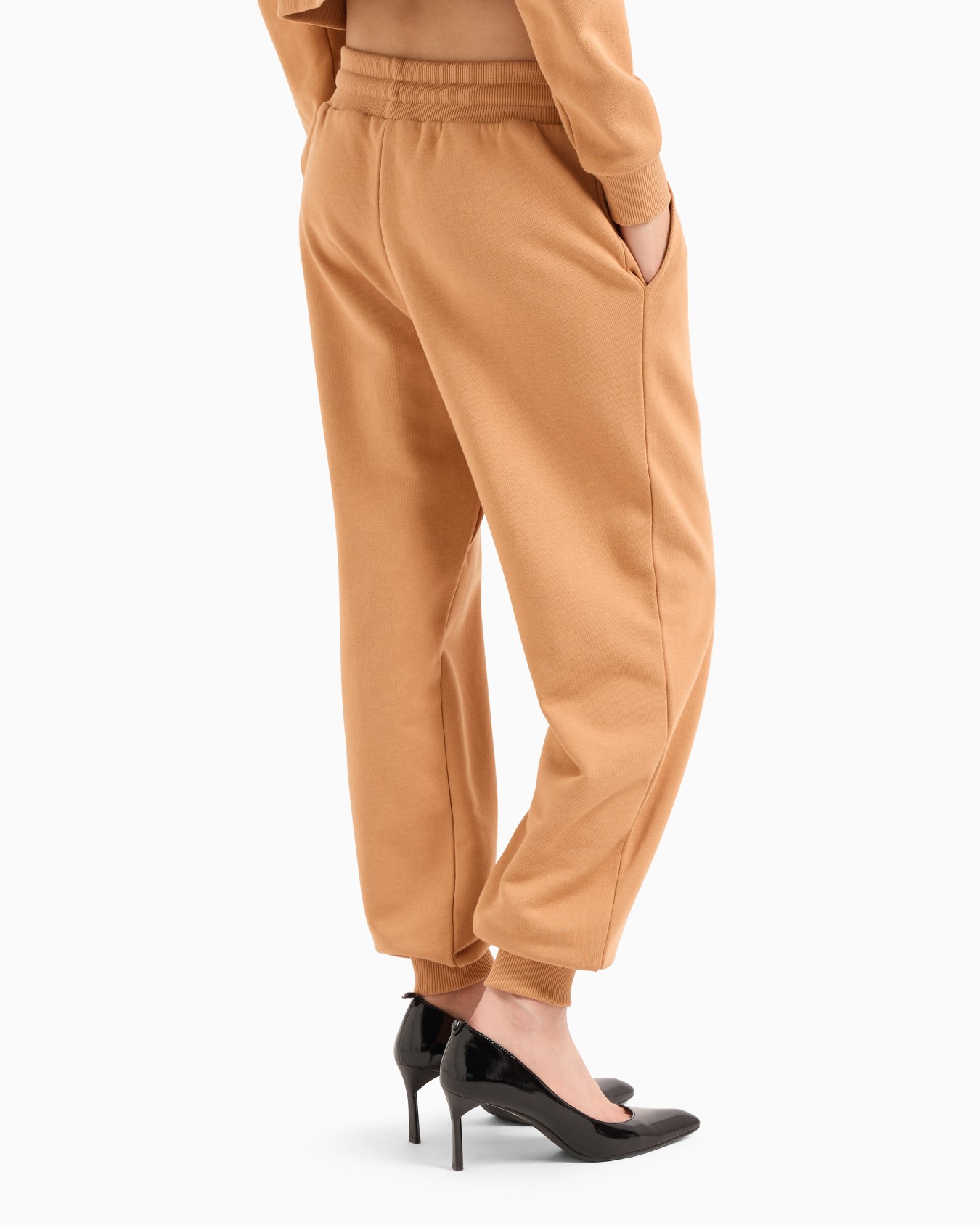 Pantalón jogger corte A de felpa francesa Diapositiva 2